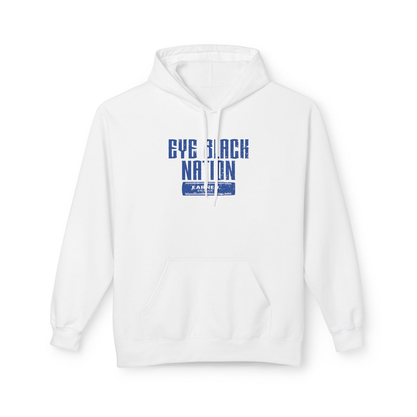 EYE BLACK NATION Adult Hoodie (Blue Font)