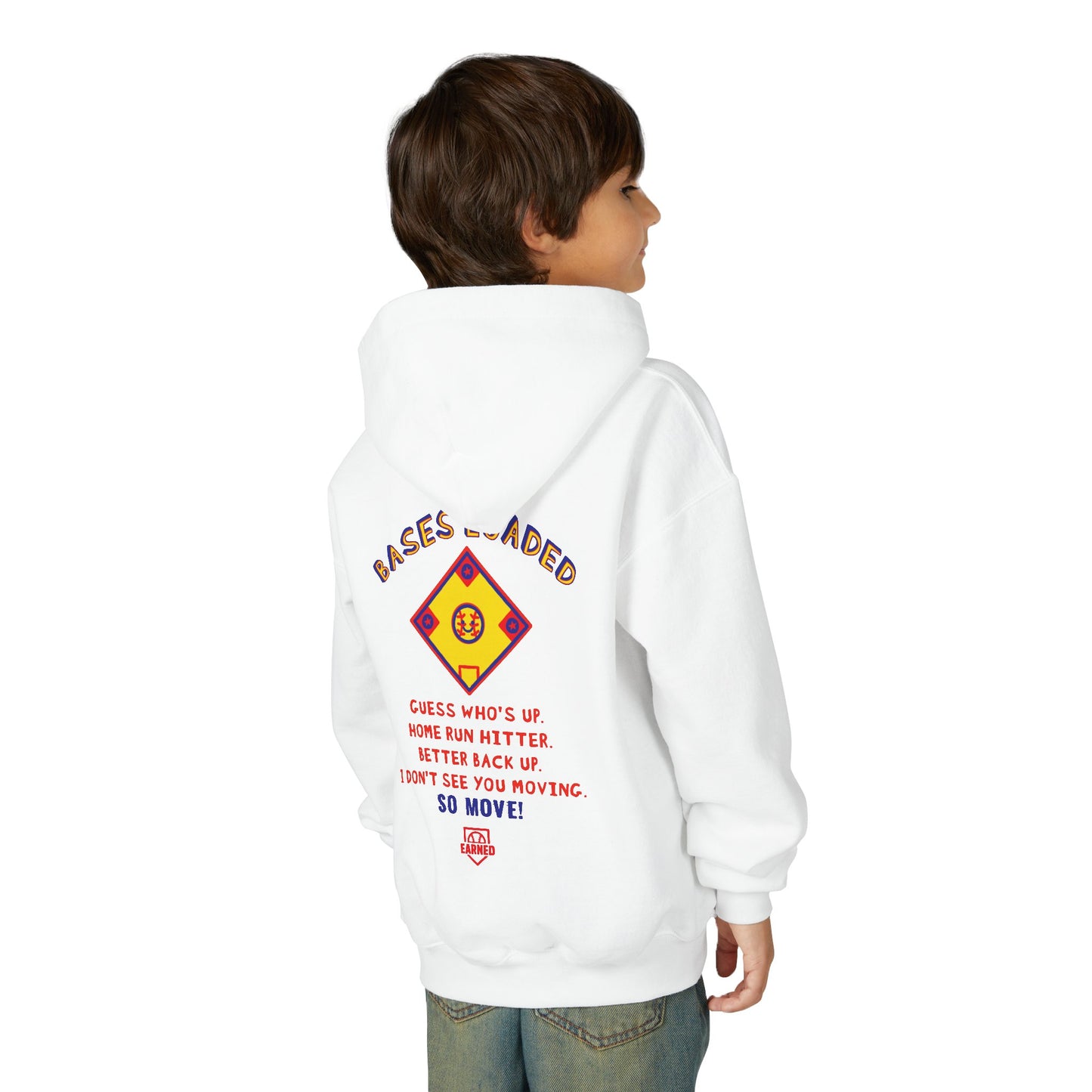 BASES LOADED Youth Hoodie - DUGOUT CHANT Collection