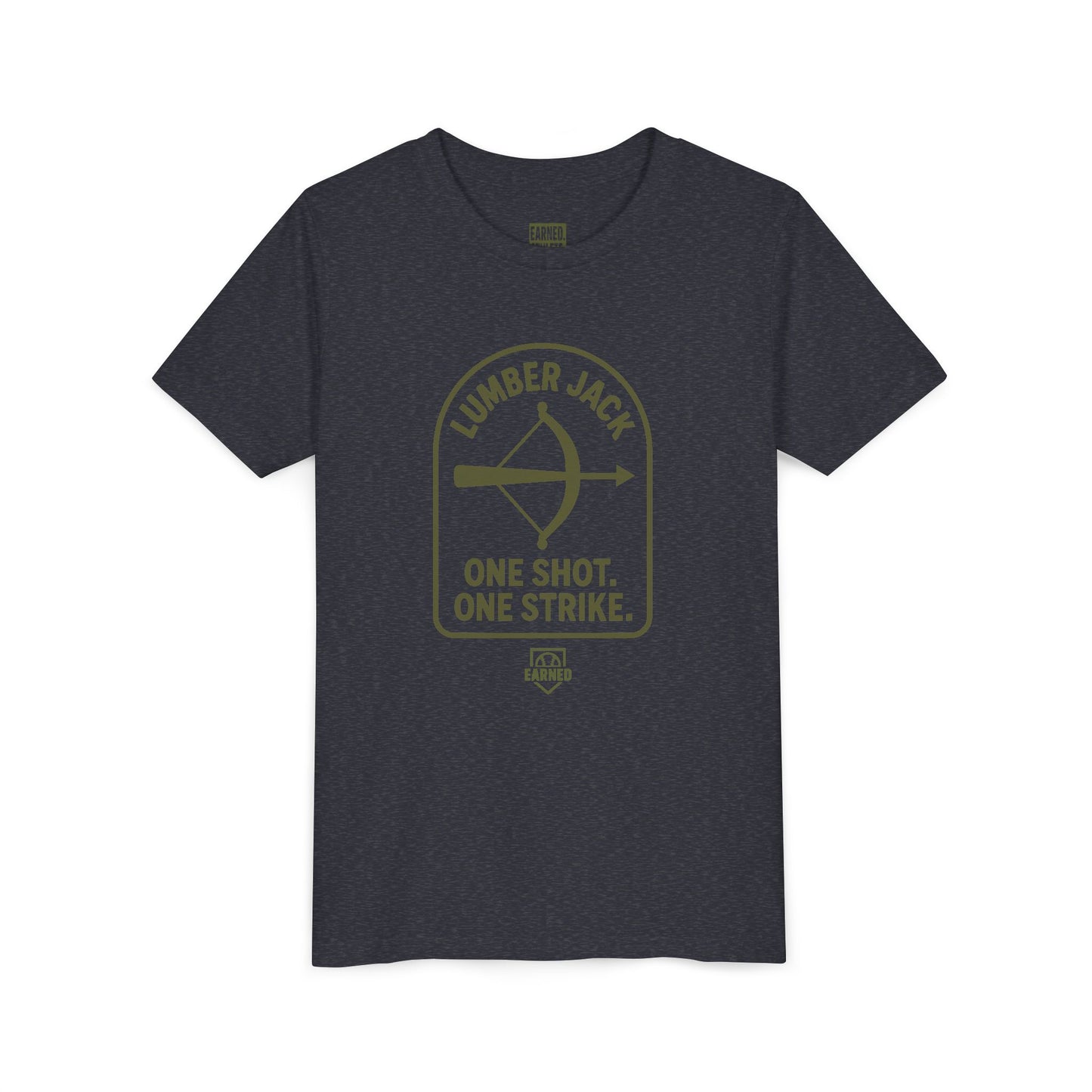 ONE SHOT. ONE STRIKE. Youth Tee – LUMBER JACK Collection