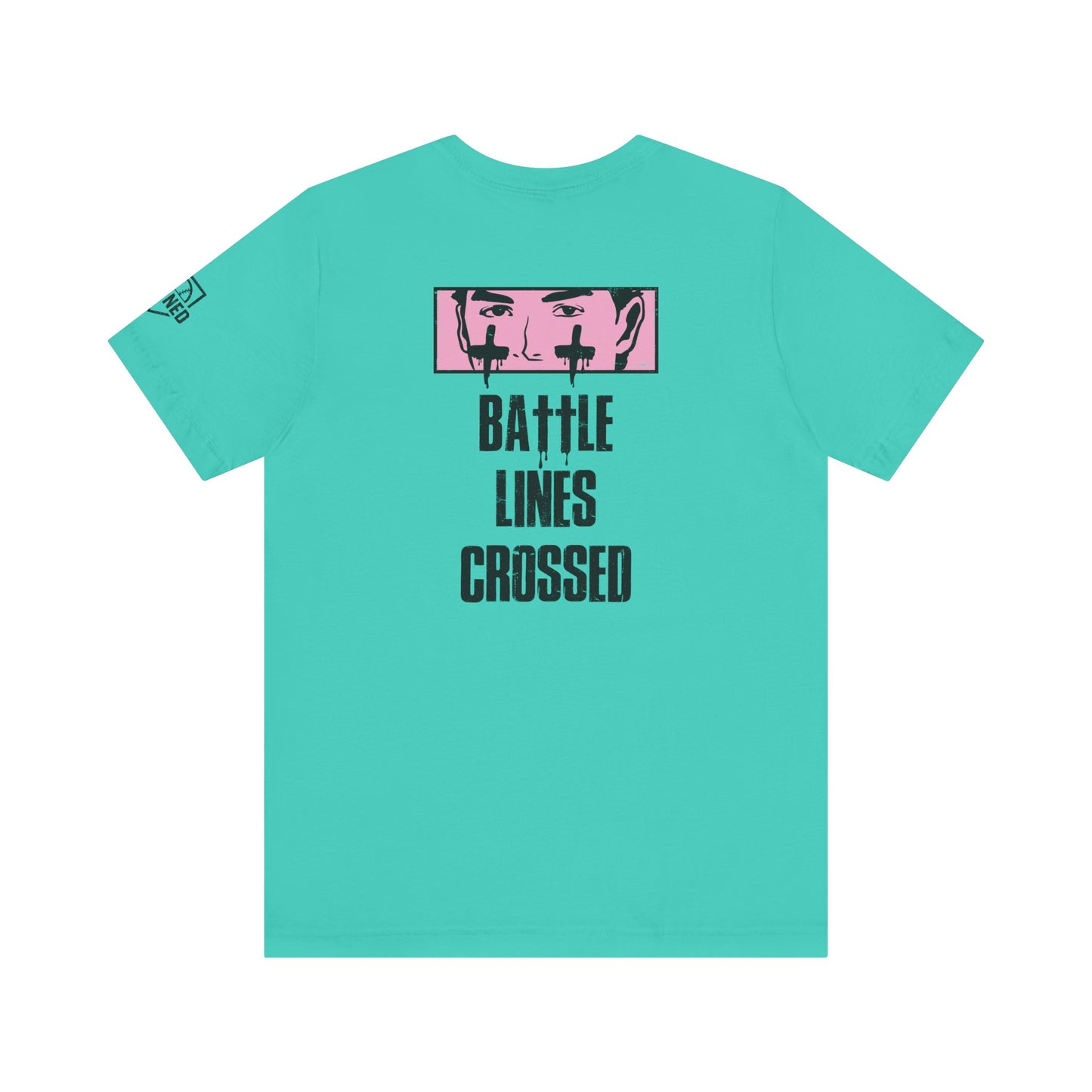 BATTLE LINES CROSSED Tee (Black Font)