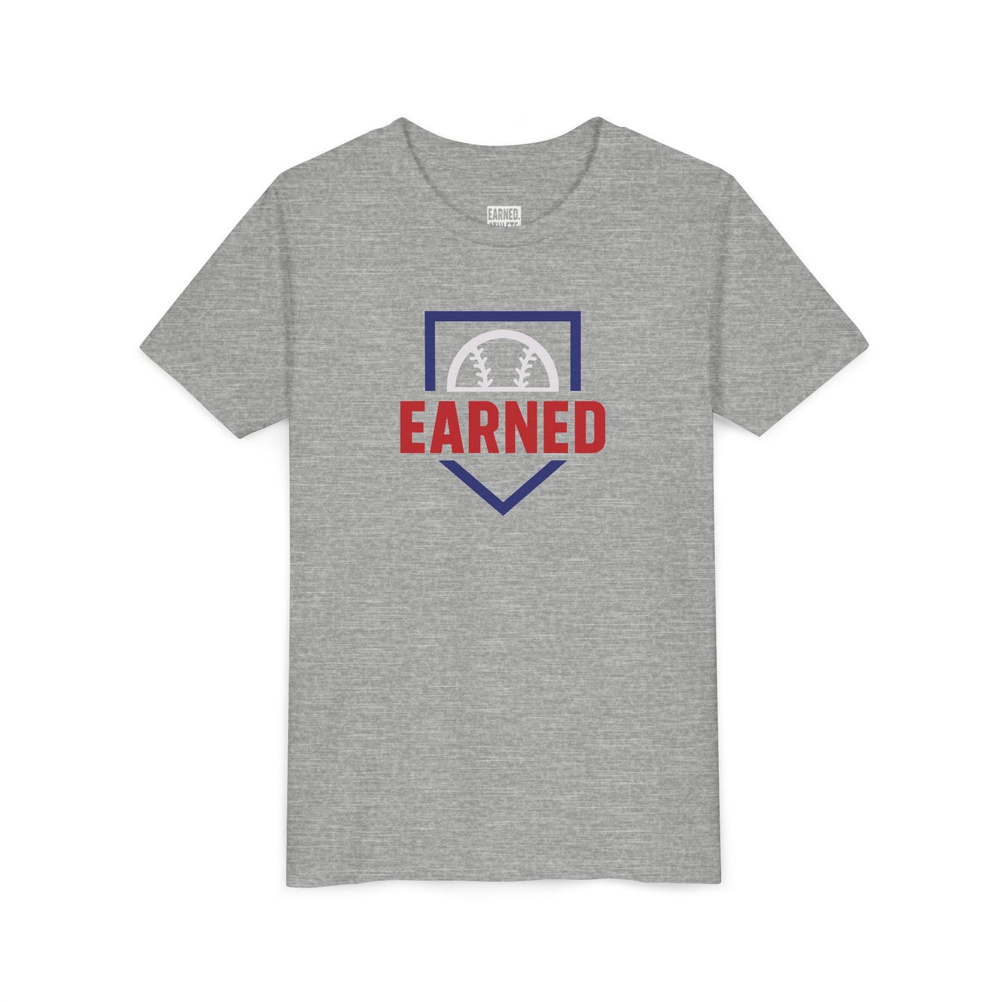 EARNED LOGO Youth Tee (Blue Plate)