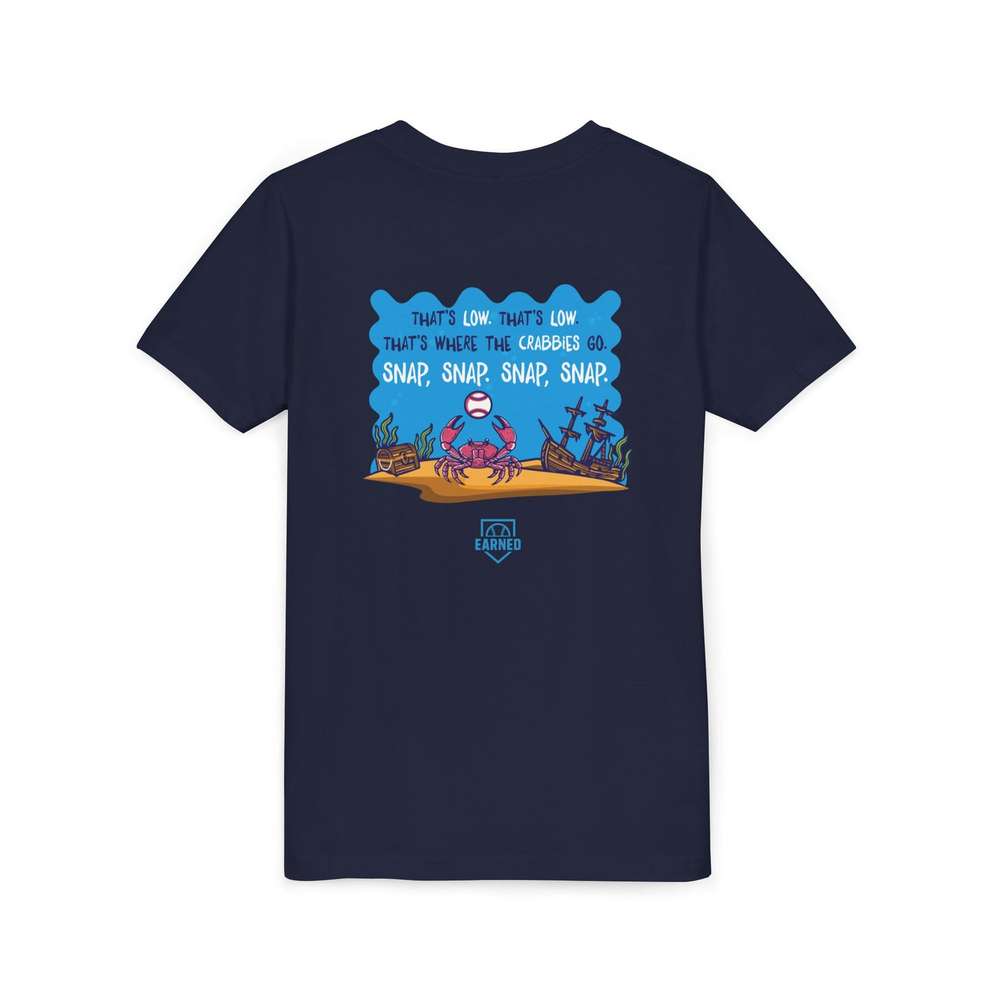THAT'S LOW CRABBY Youth Tee - DUGOUT CHANT Collection
