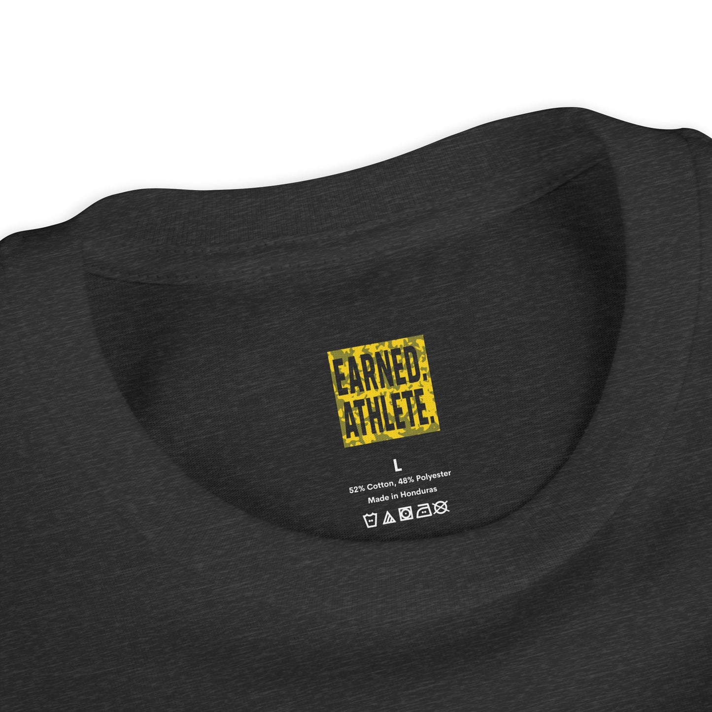 SHOWING UP, ADDS UP Youth Tee (Yellow Font)