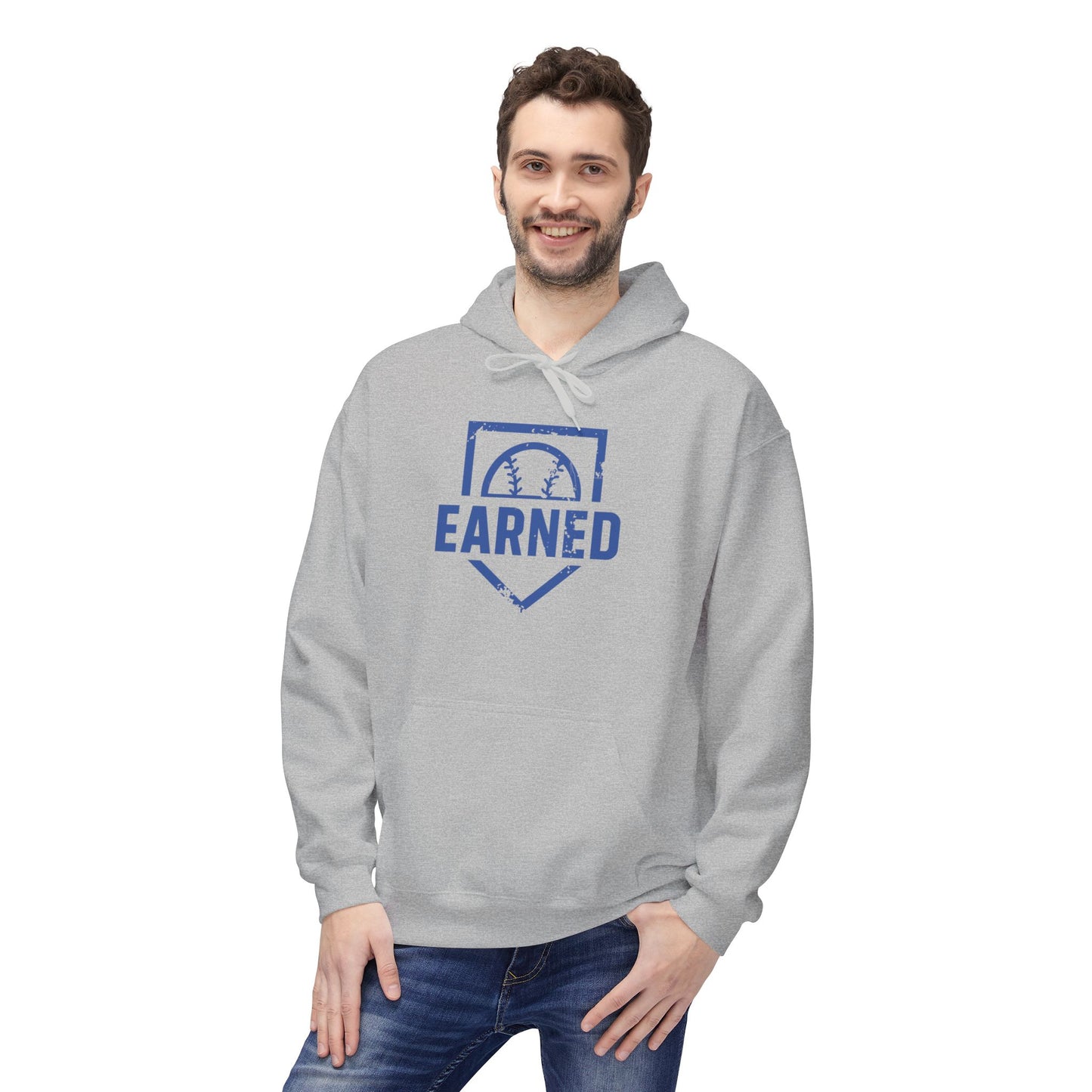 EARNED Logo Hoodie (Blue Font)