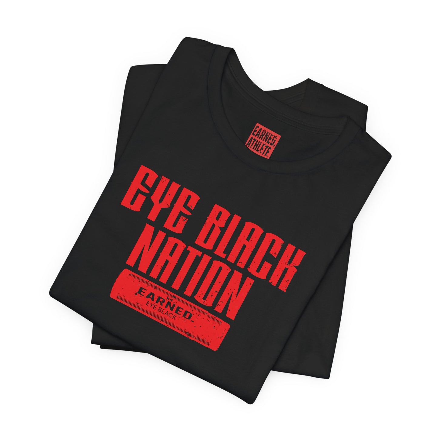 EYE BLACK NATION Adult Tee (Red Font)