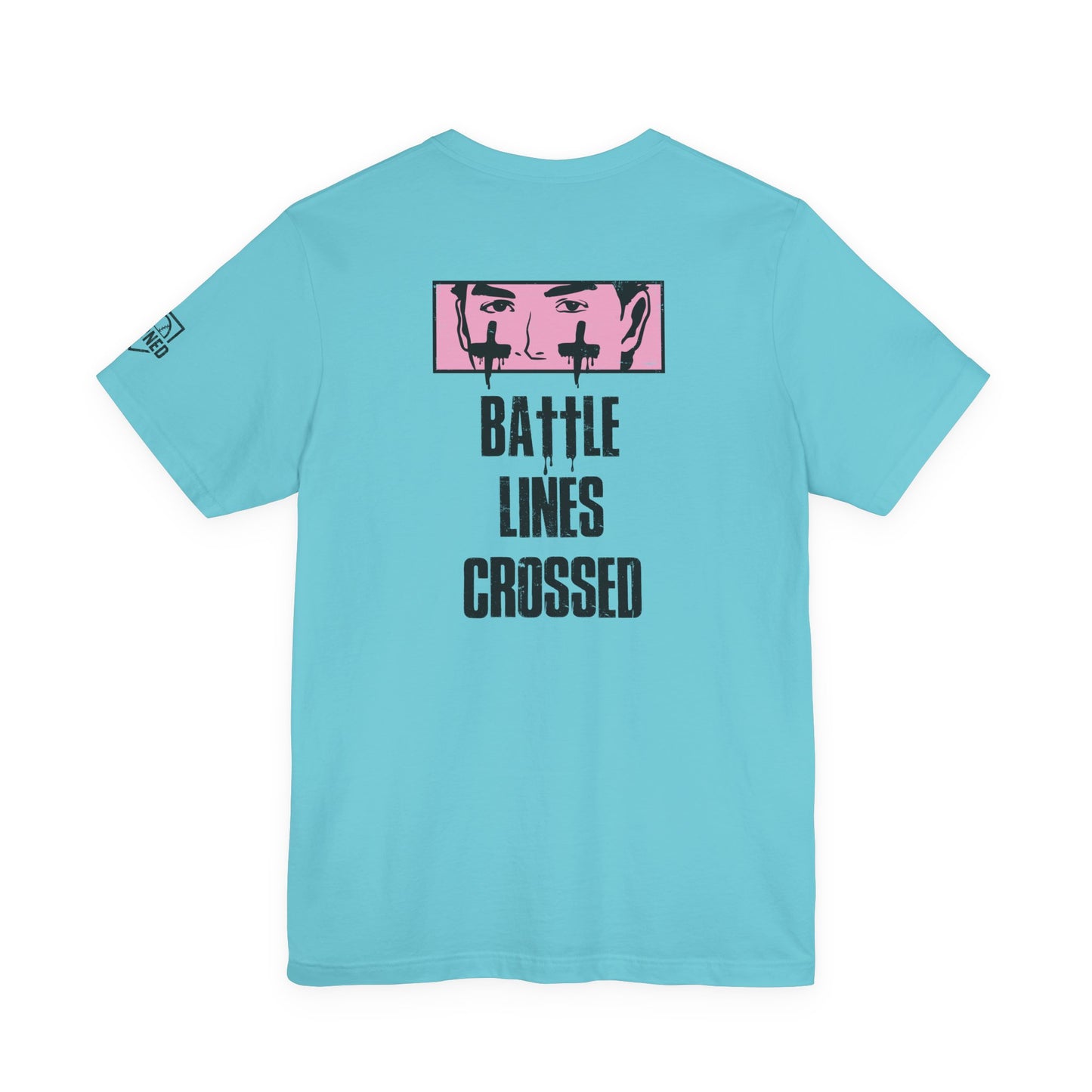 BATTLE LINES CROSSED Tee (Black Font)