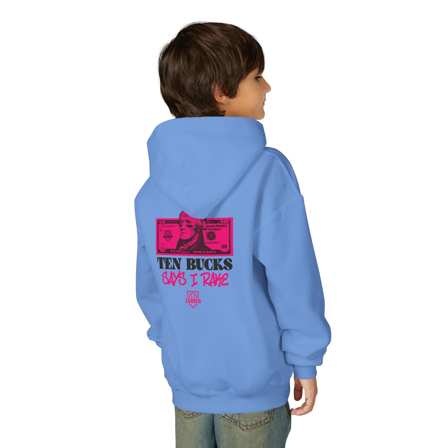 TEN BUCKS SAYS I RAKE Youth Hoodie - AMERICA 250 Collection