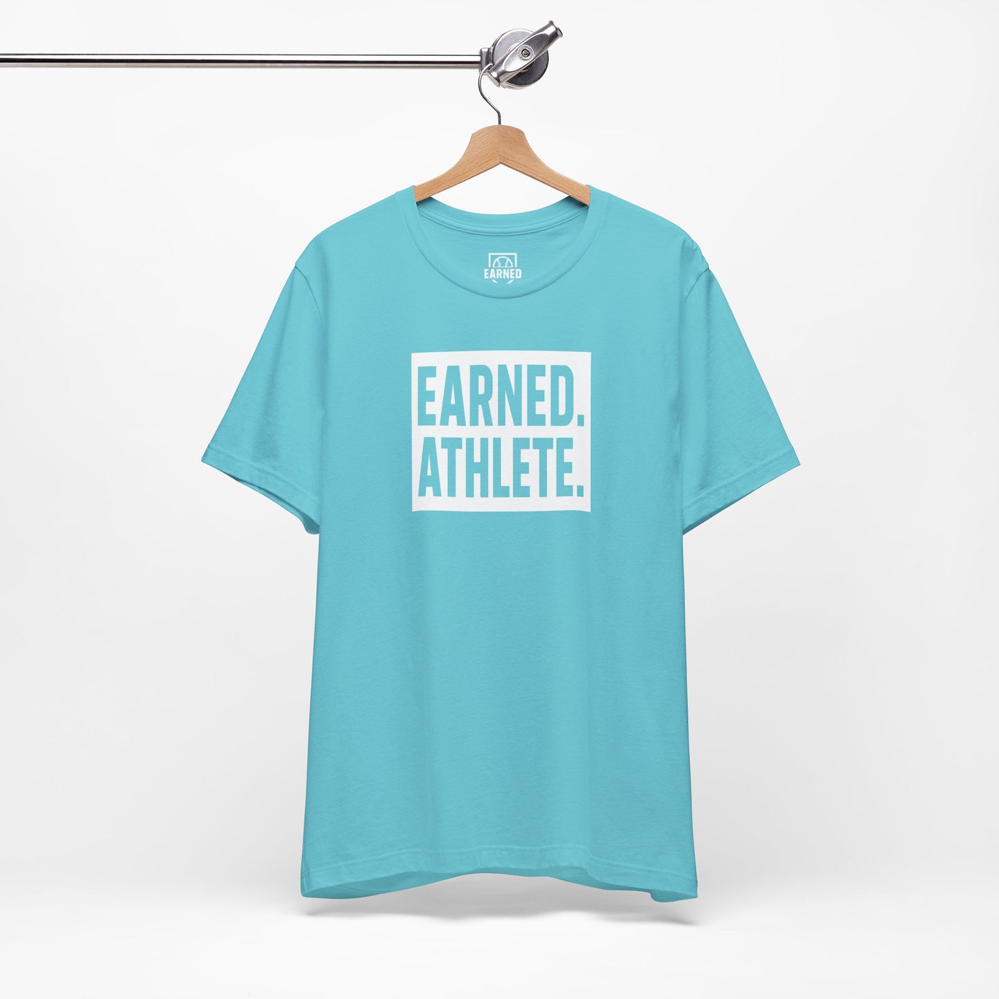 EARNED. ATHLETE. Tee (White Font)