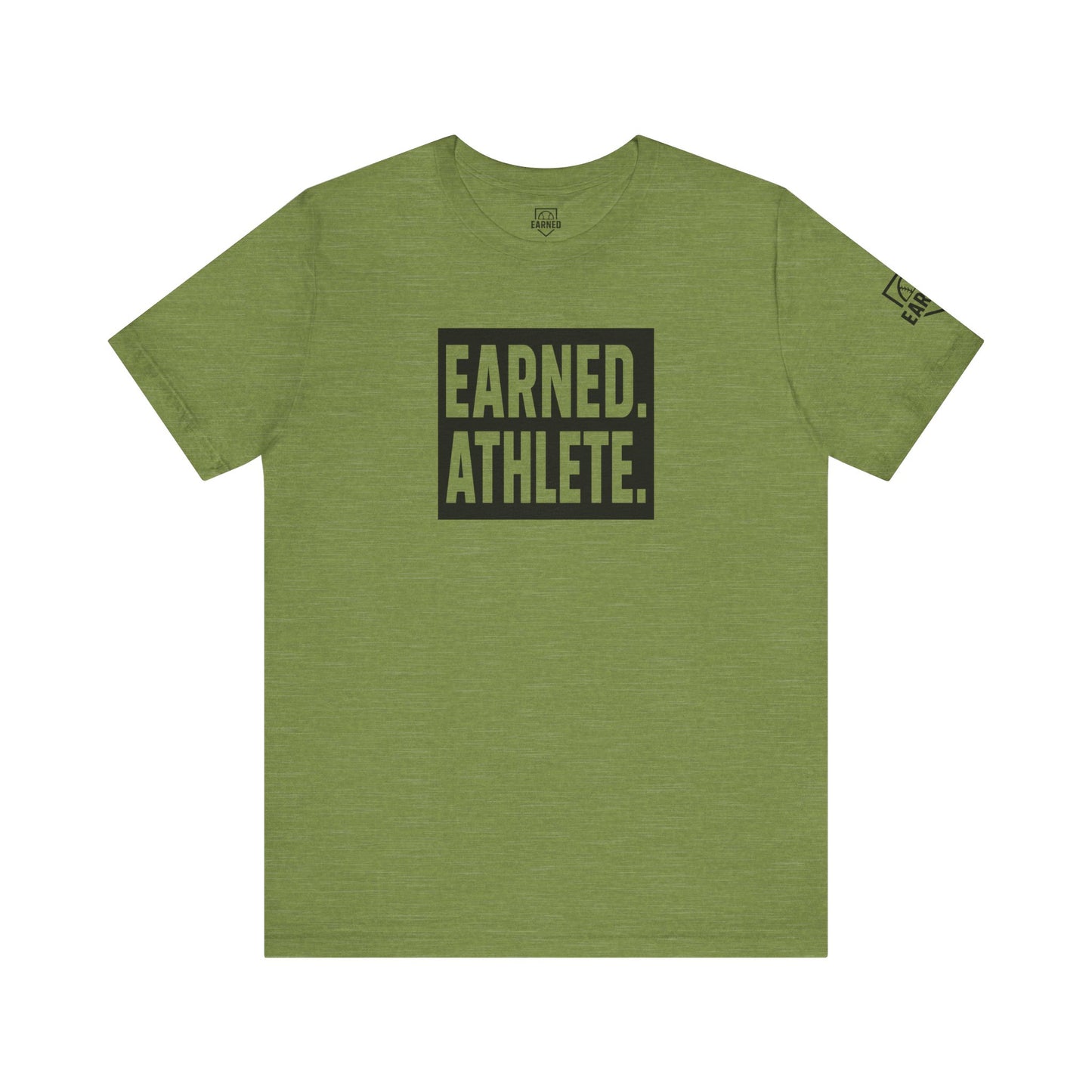 EARNED. ATHLETE. Logo Tee (Black Font)
