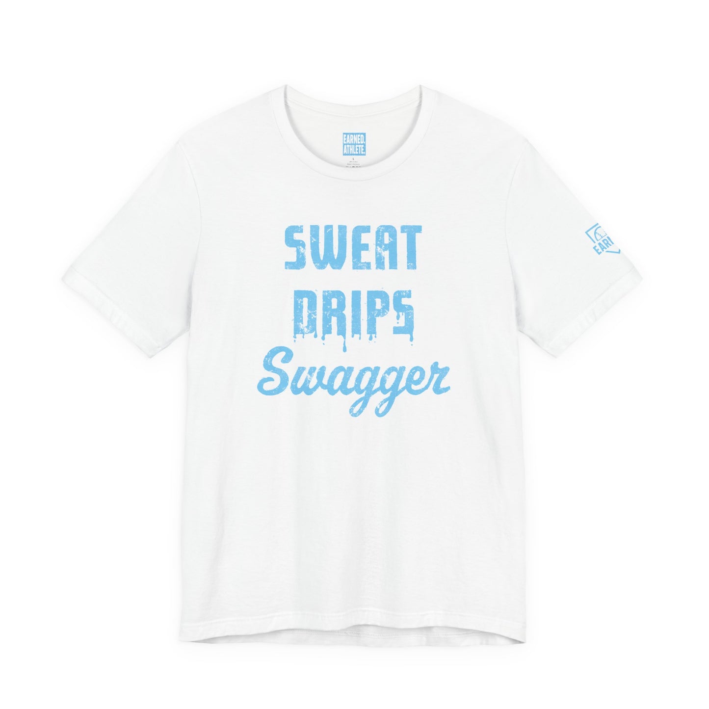 SWEAT DRIPS SWAGGER Tee (Blue Font)