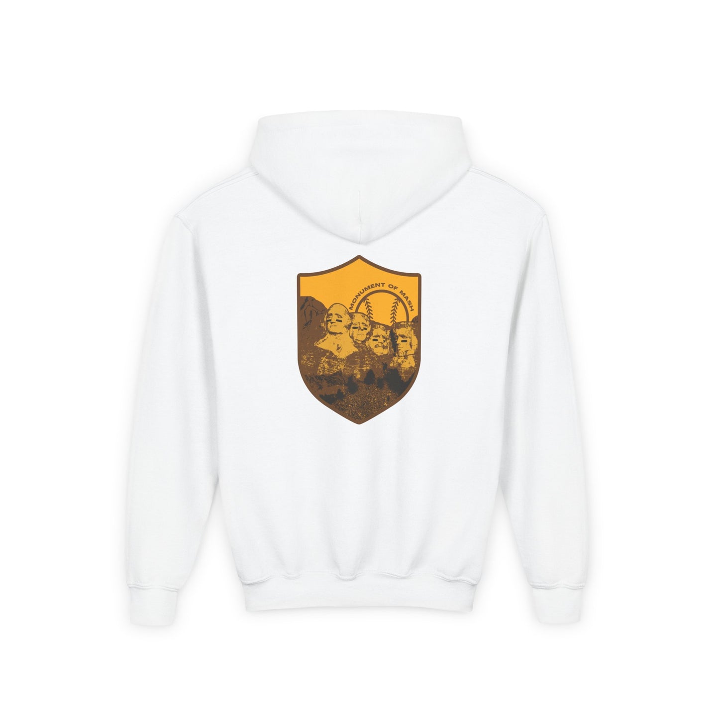 MONUMENT OF MASH Youth Hoodie (Gold & Brown) - AMERICA 250 Collection