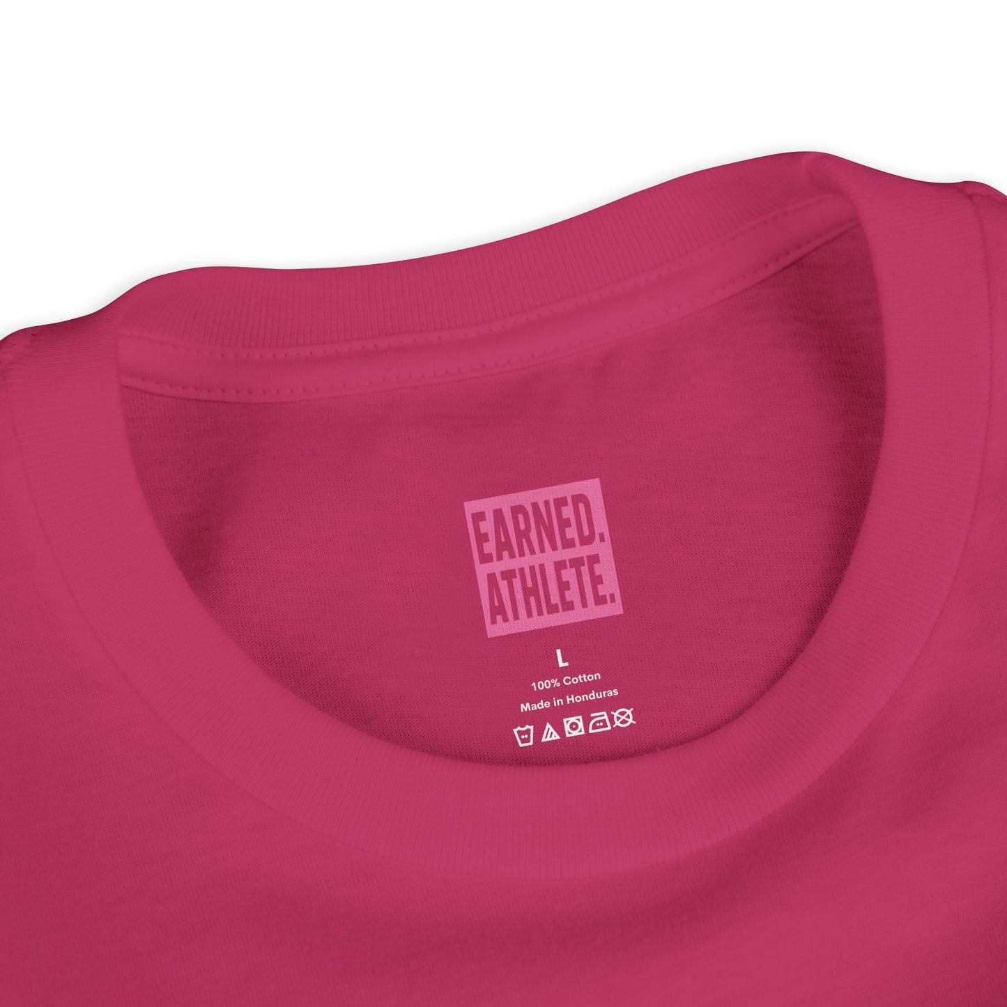 EARNED Logo Youth Tee (Hot Pink)