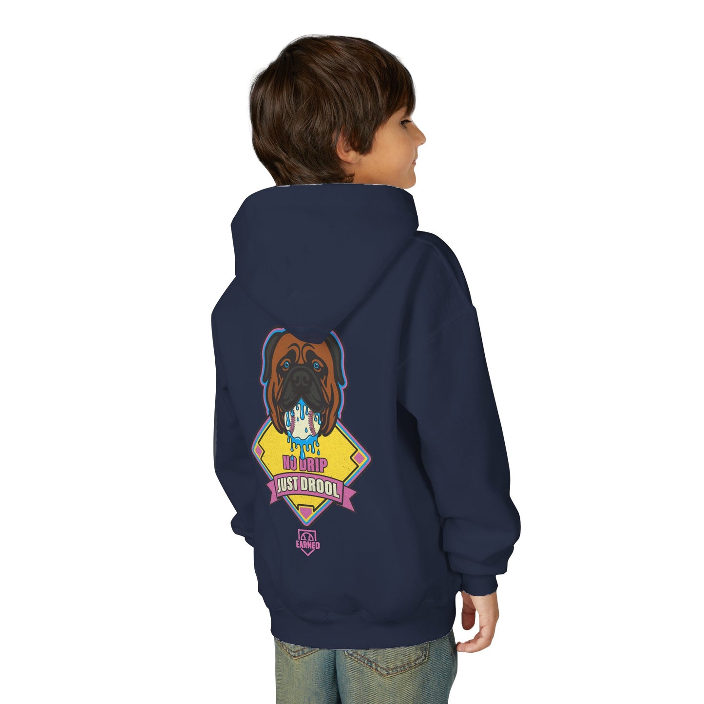 NO DRIP. JUST DROOL. Youth Hoodie - BARK PARK Collection