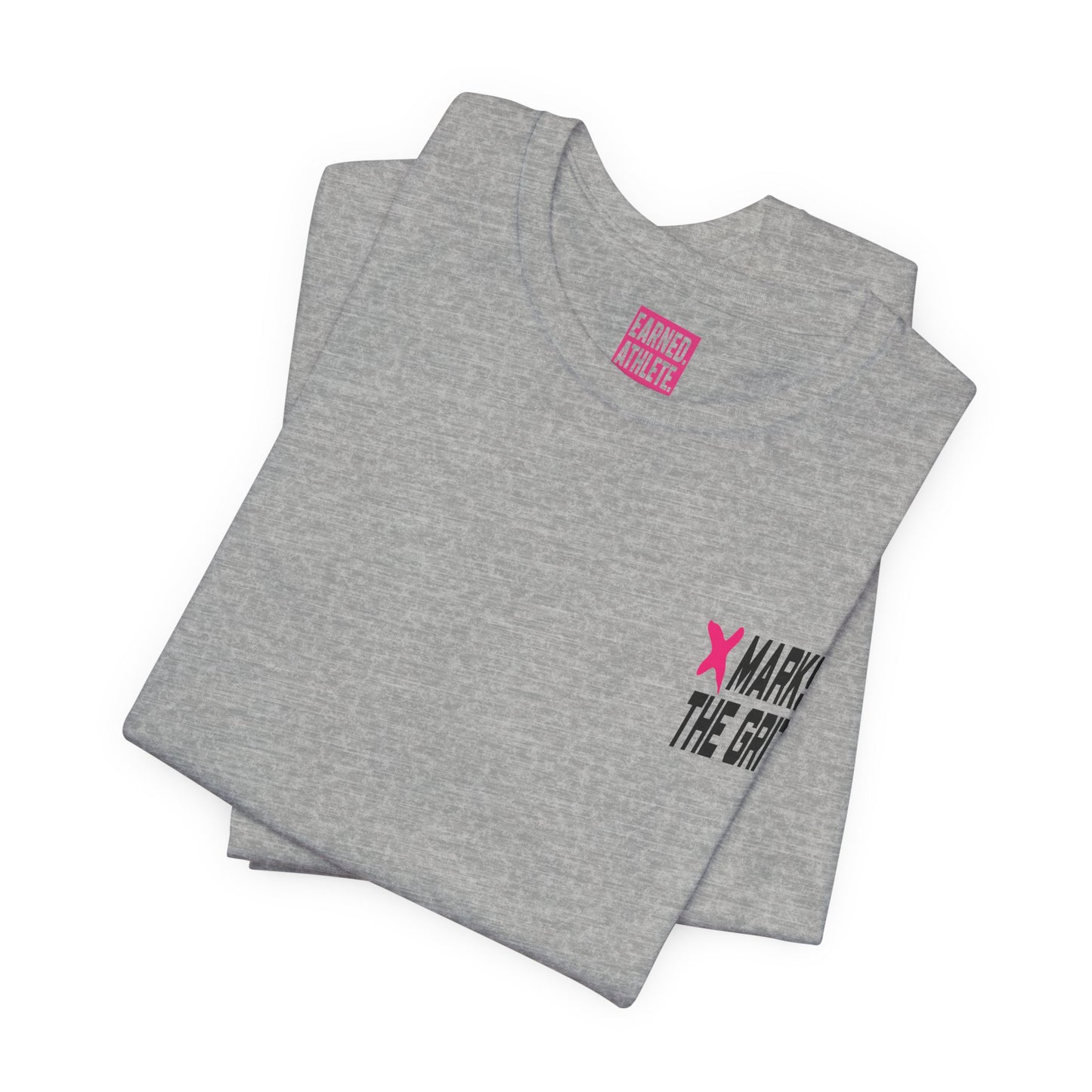 X MARKS THE GRIT Tee (Pink X, Black Font)