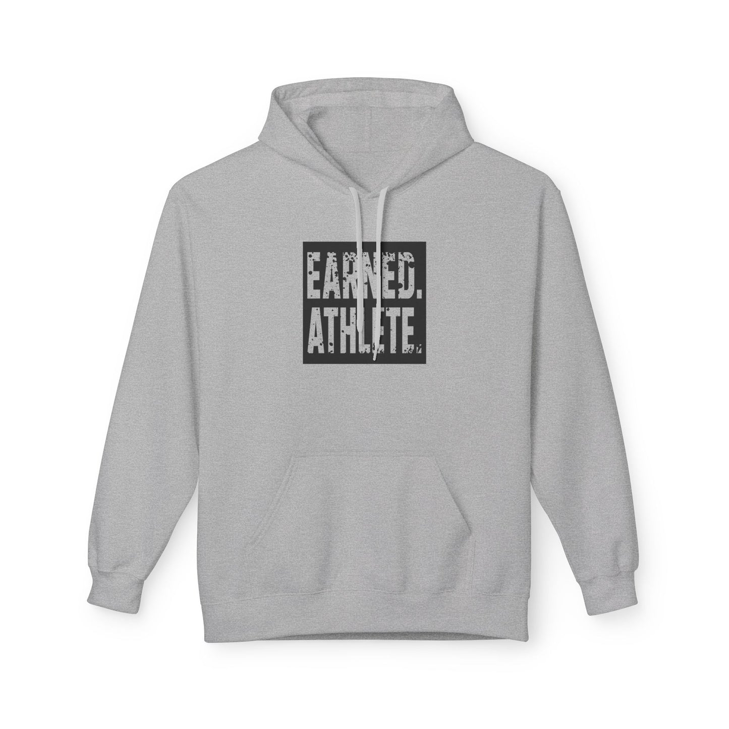 EARNED. ATHLETE. Hoodie (Black Logo)
