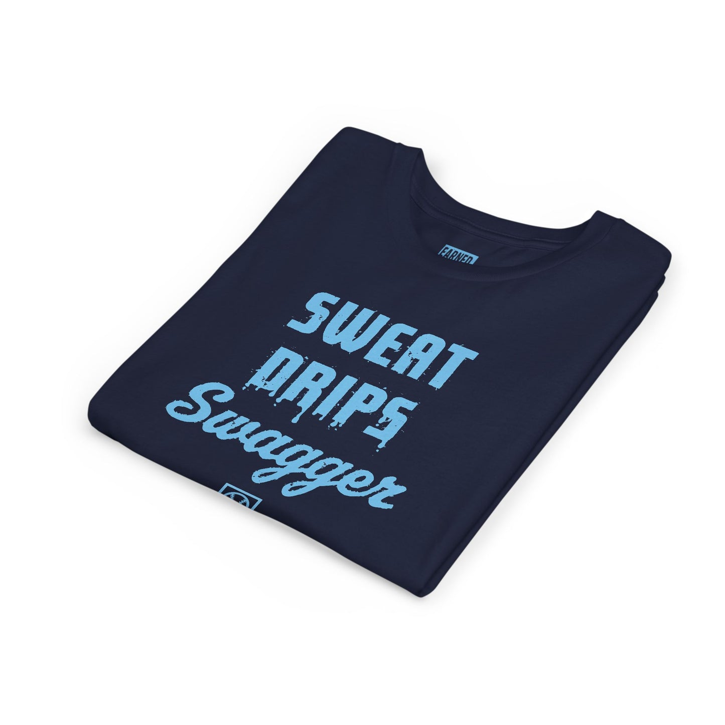 SWEAT DRIPS SWAGGER Youth Tee (Blue Font)