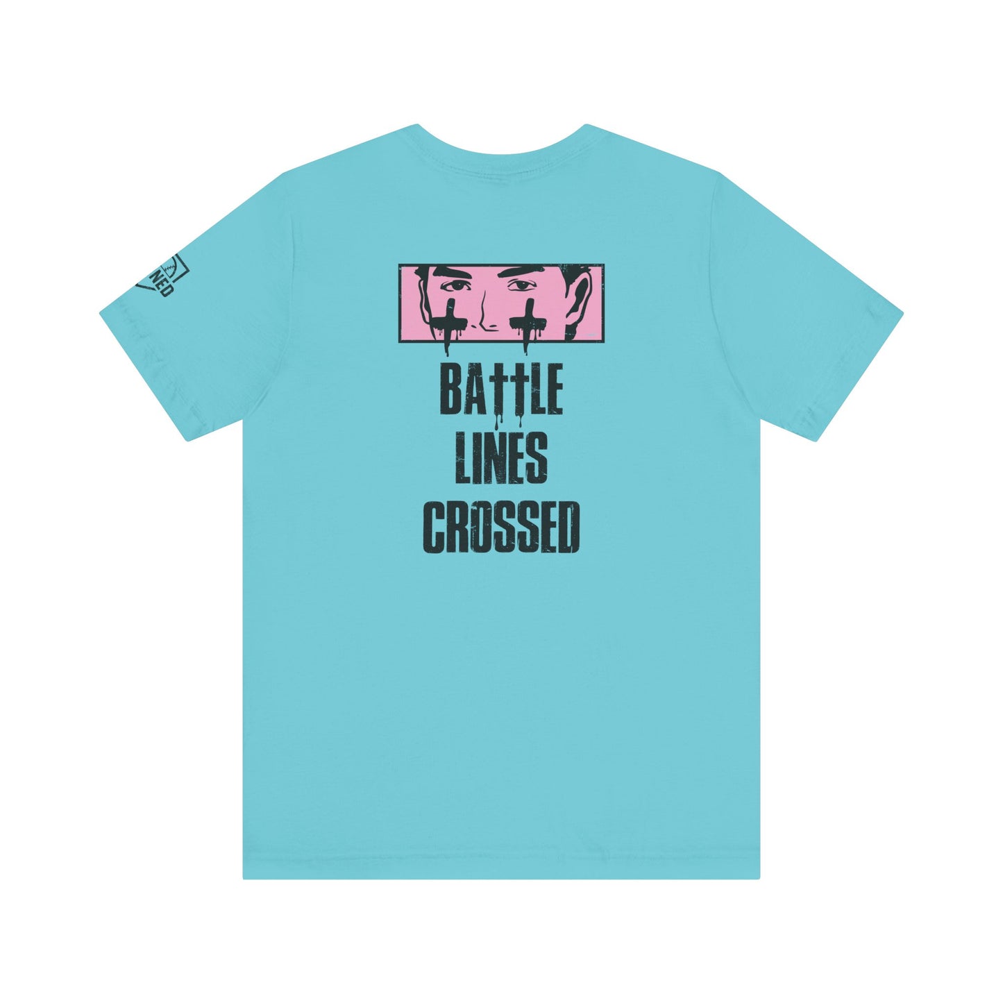 BATTLE LINES CROSSED Tee (Black Font)