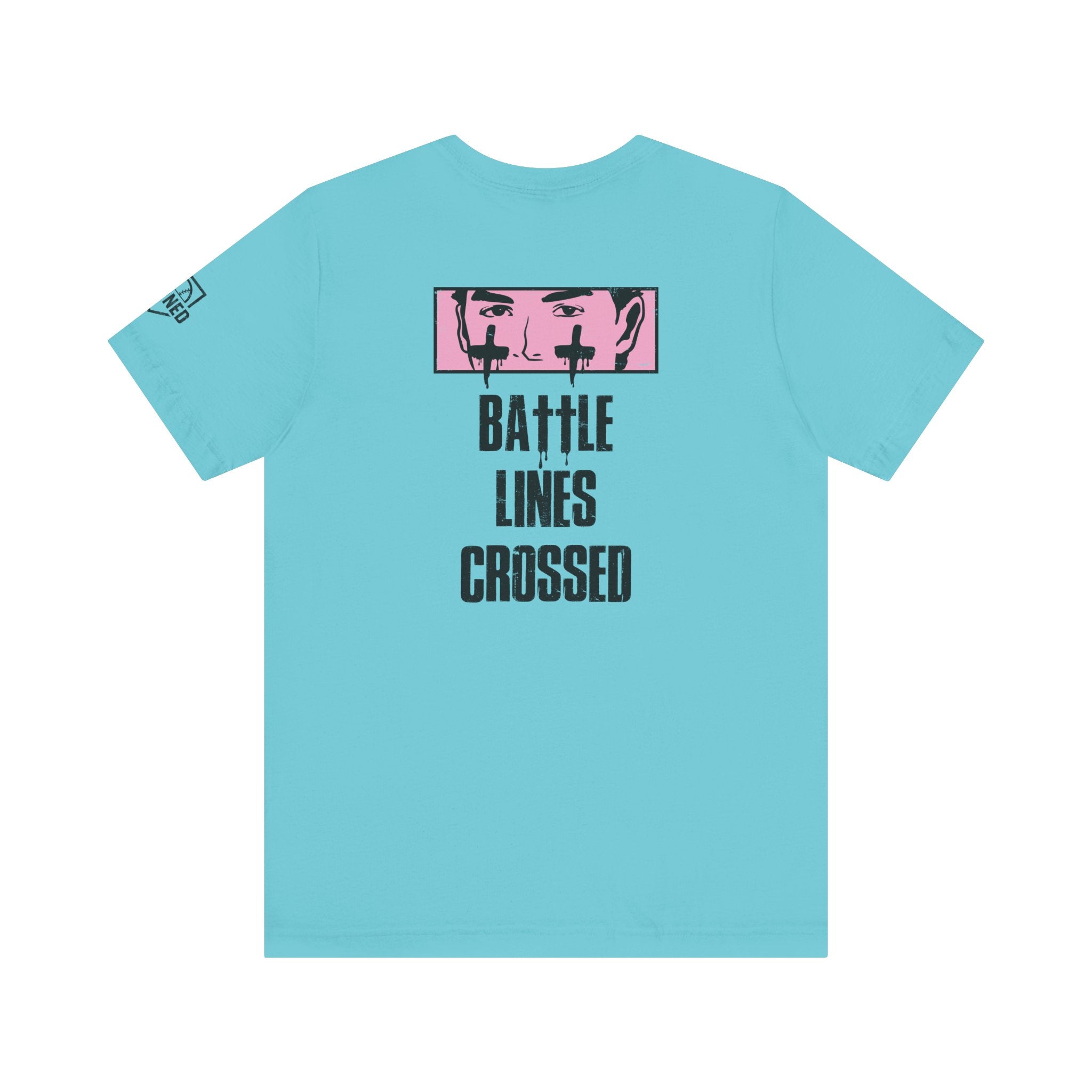 BATTLE LINES CROSSED Tee (Black Font)