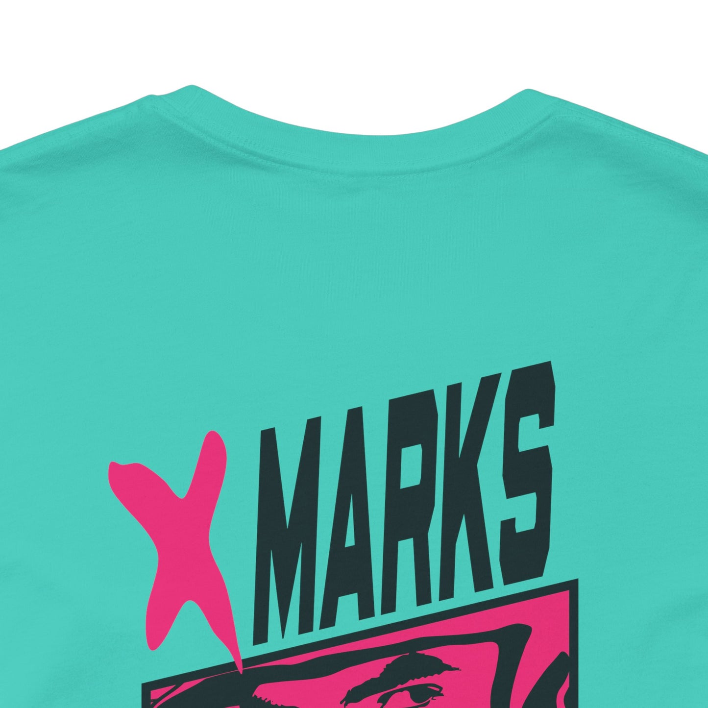 X MARKS THE GRIT Tee (Pink X, Black Font)