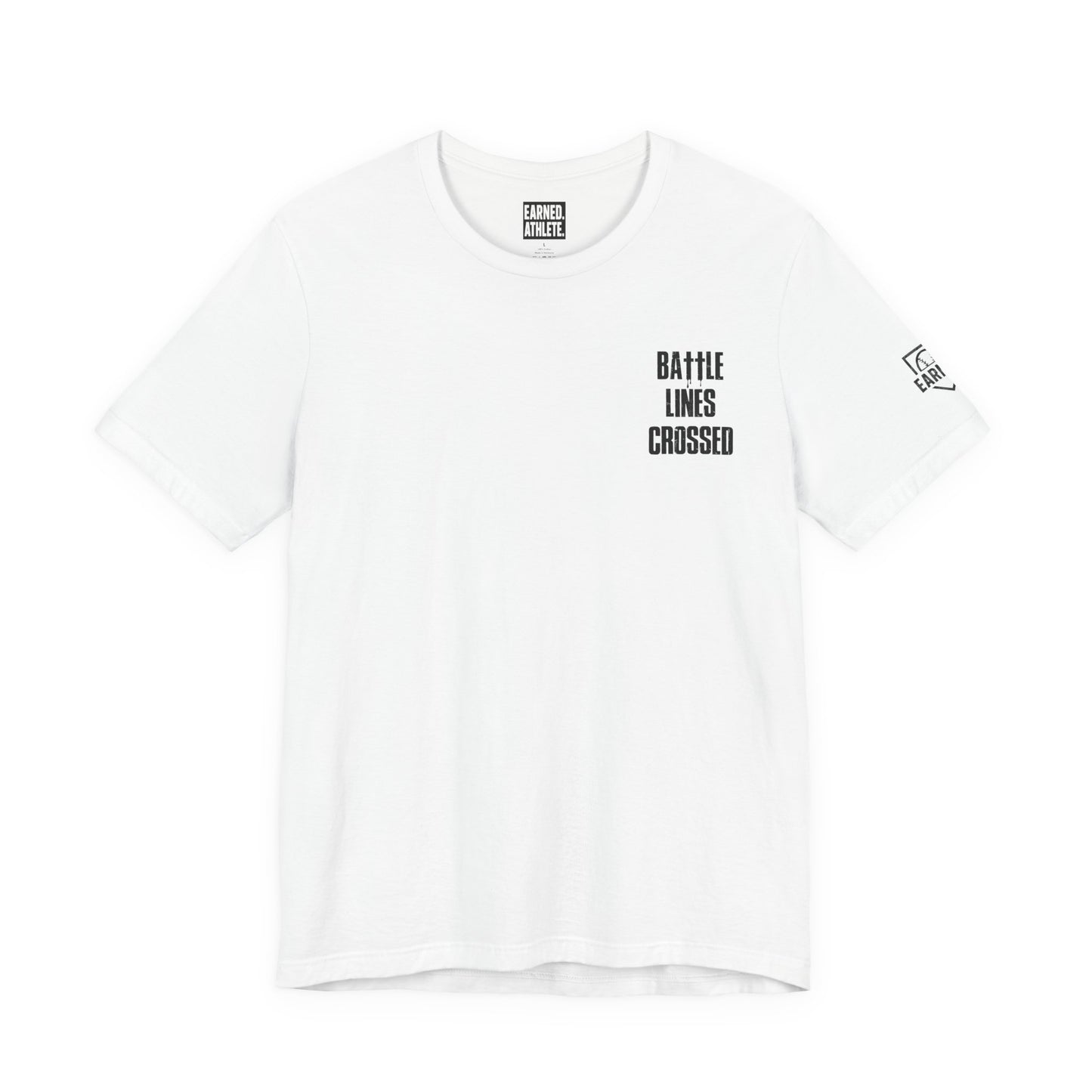 BATTLE LINES CROSSED Tee (Black Font)