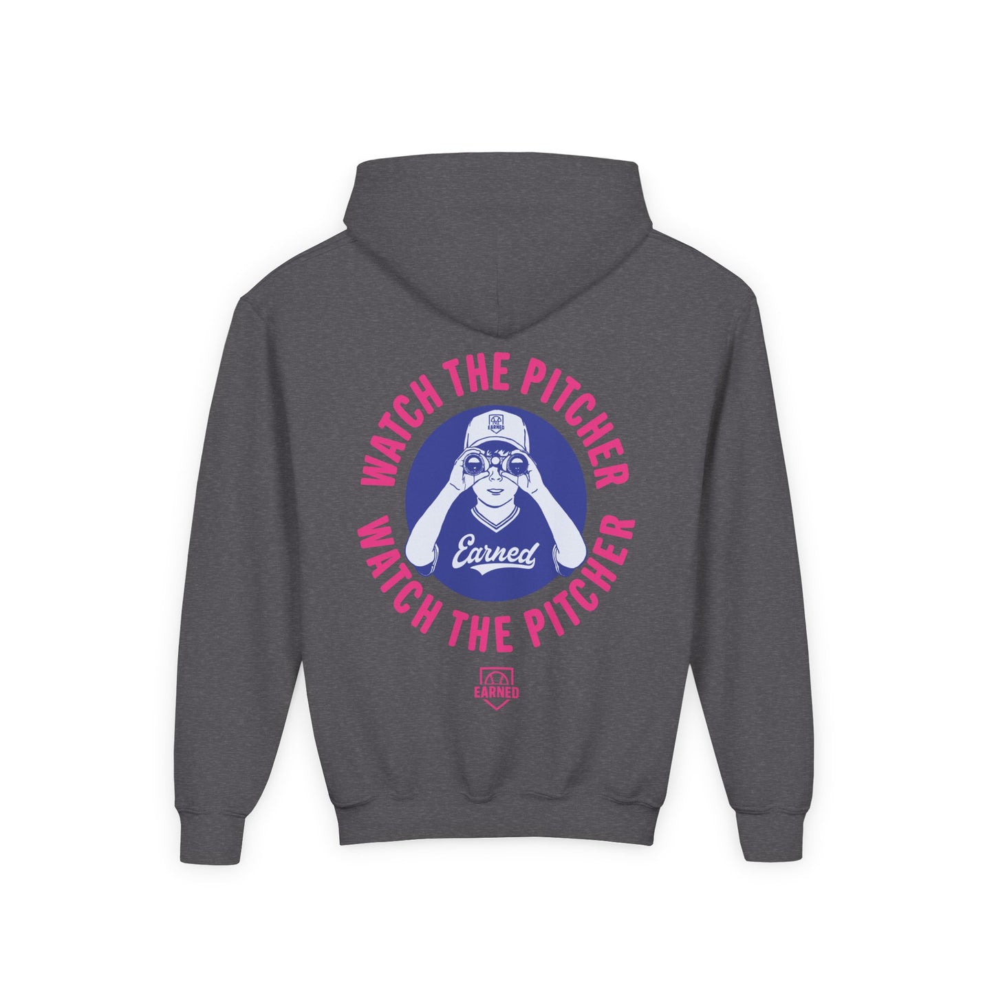 WATCH THE PITCHER Youth Hoodie - DUGOUT CHANT Collection