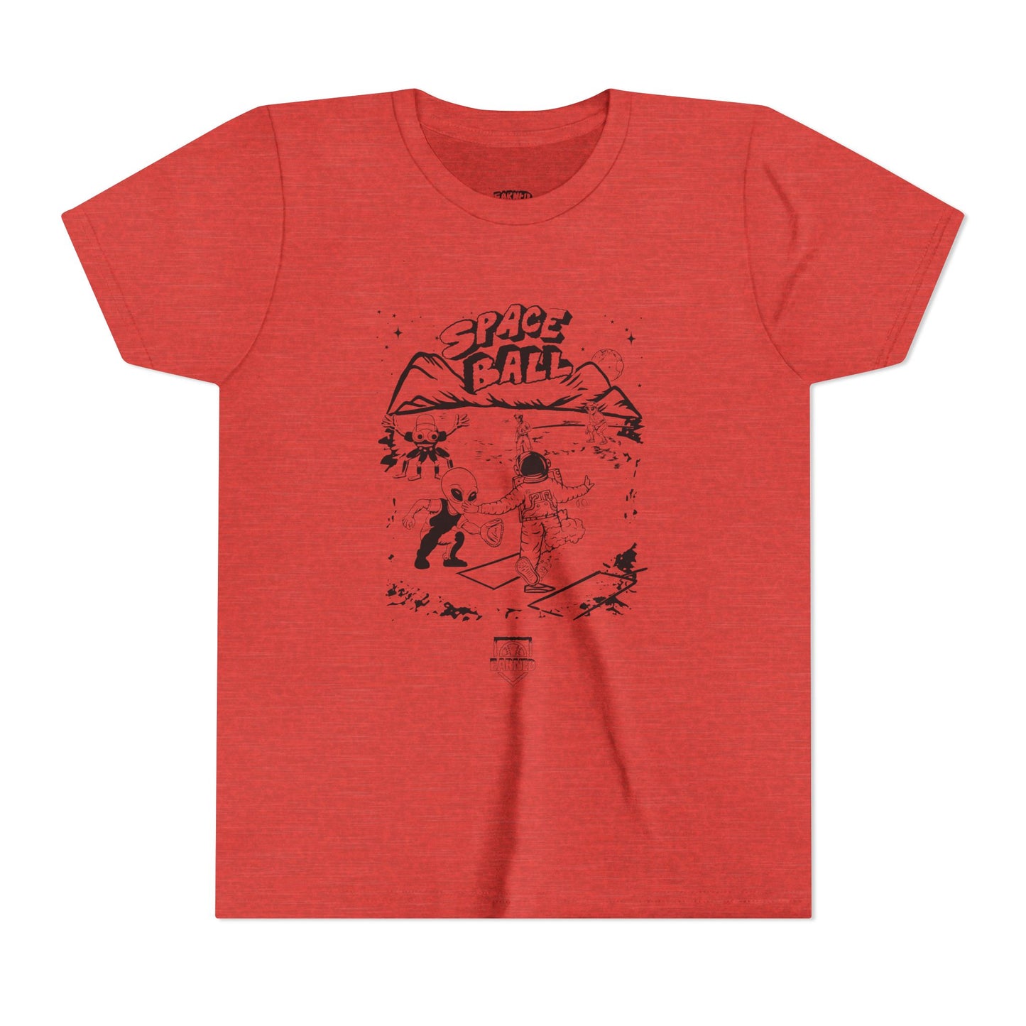 SPACE BALL: PLAY AT THE PLATE Youth Tee (Black & White)