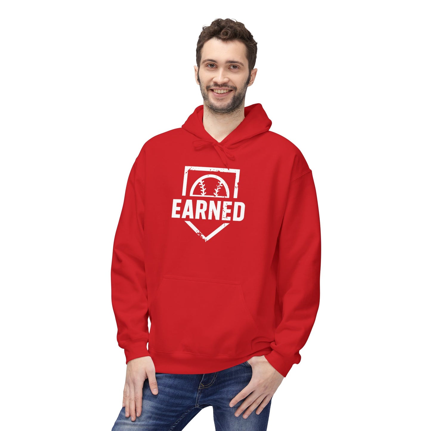 EARNED Logo Hoodie (White Font)