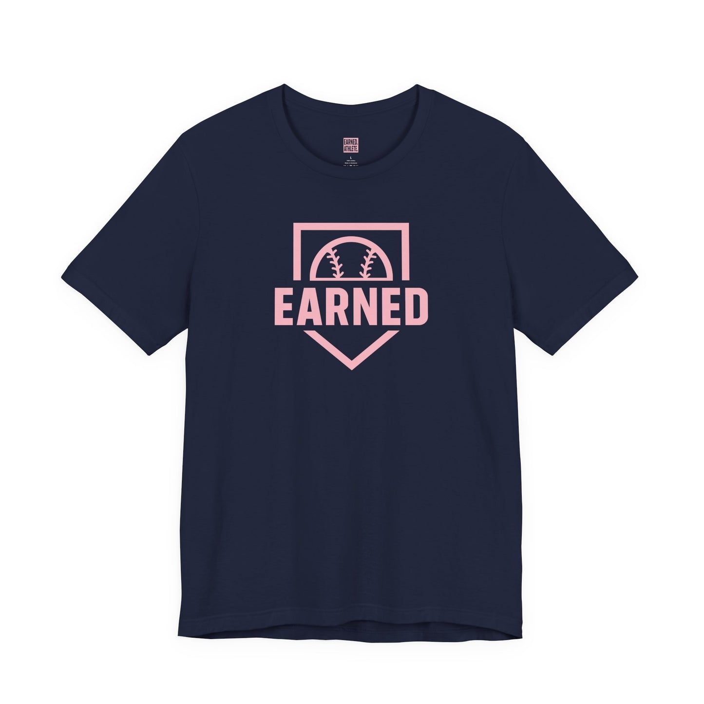 EARNED Logo Tee ( Soft Pink)