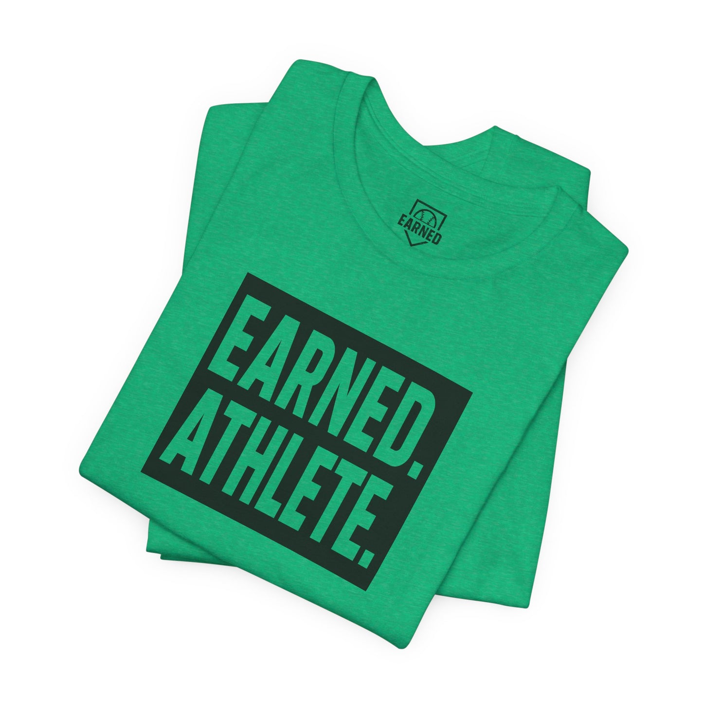 EARNED. ATHLETE. Logo Tee (Black Font)