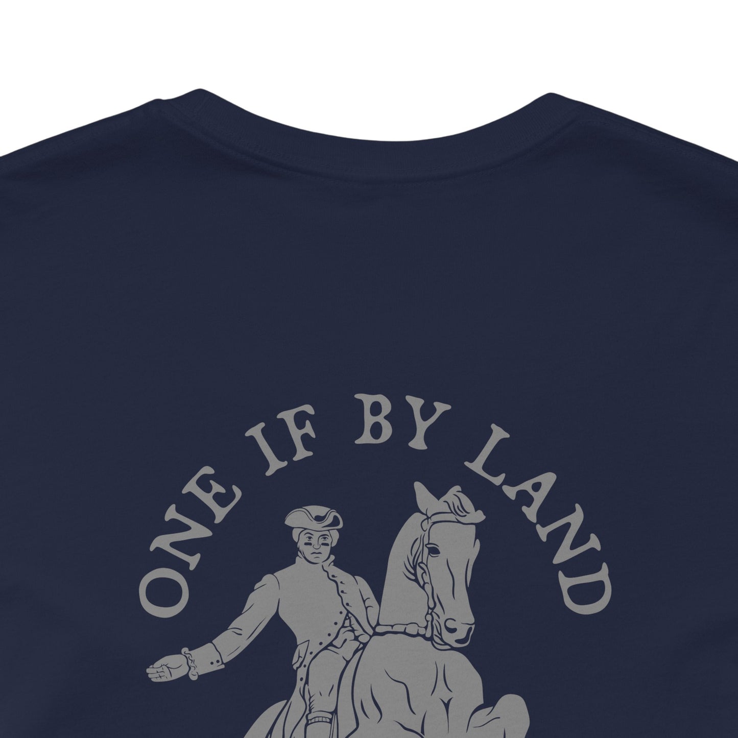 ONE IF BY LAND, TWO IF IT'S A DOUBLE Tee (Gray Font)