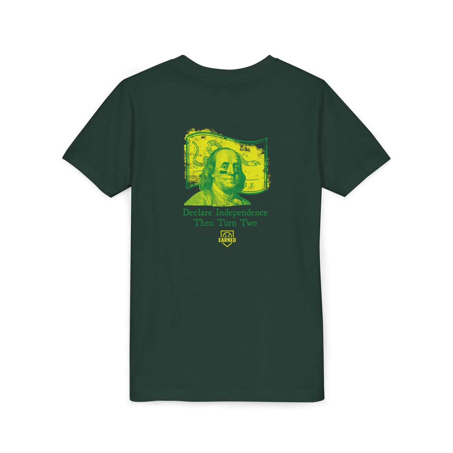 TURN TWO WITH BEN Youth Tee (Yellow Logo)