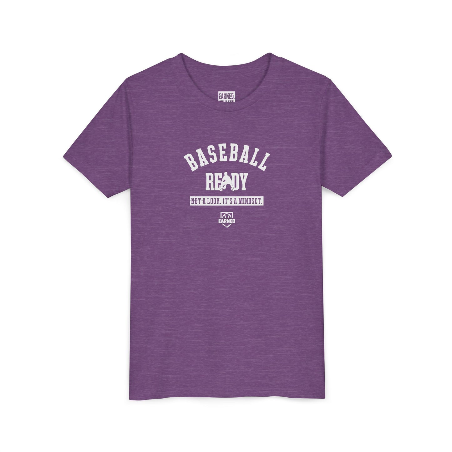BASEBALL READY Youth Tee (White Font)