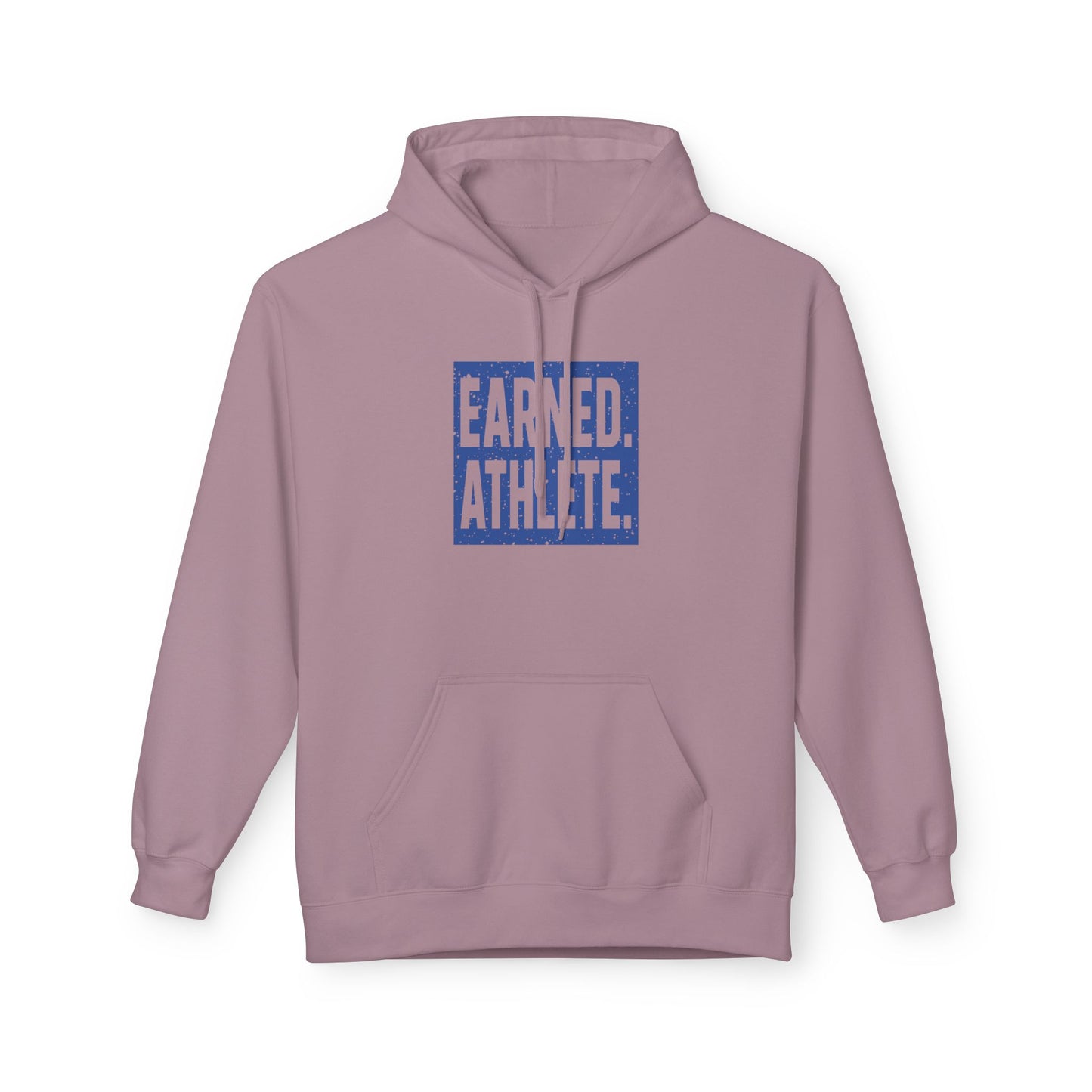 EARNED. ATHLETE. Hoodie (Blue Logo)