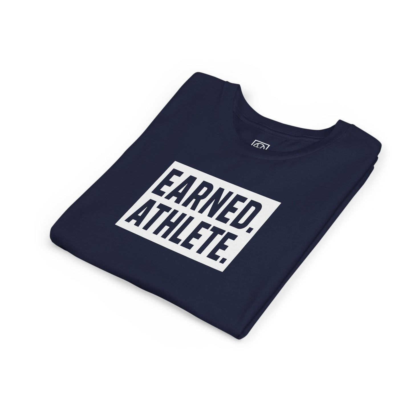 EARNED. ATHLETE. Youth Tee (White Font)