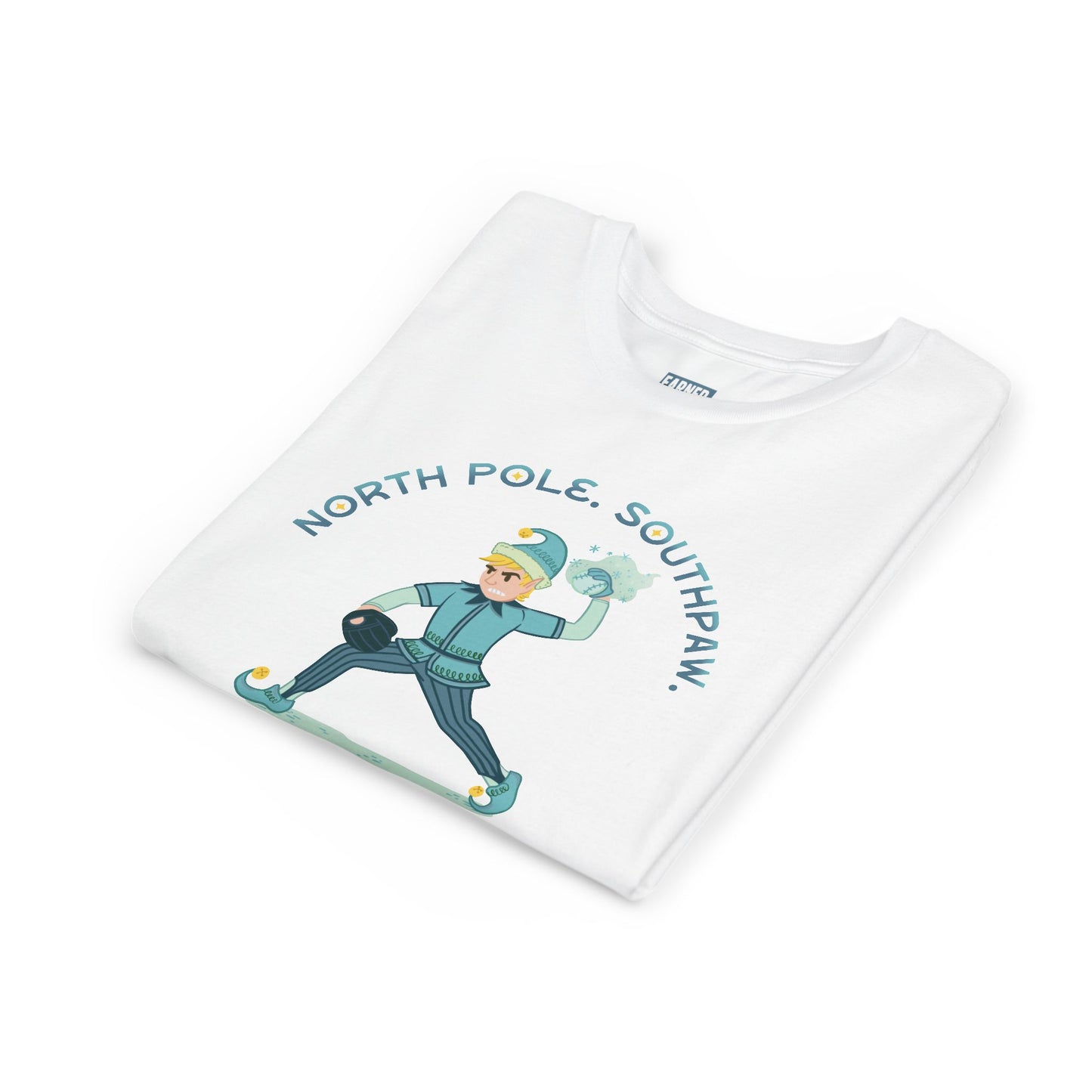 NORTH POLE. SOUTHPAW. Youth Tee — SLEIGH SQUAD Collection