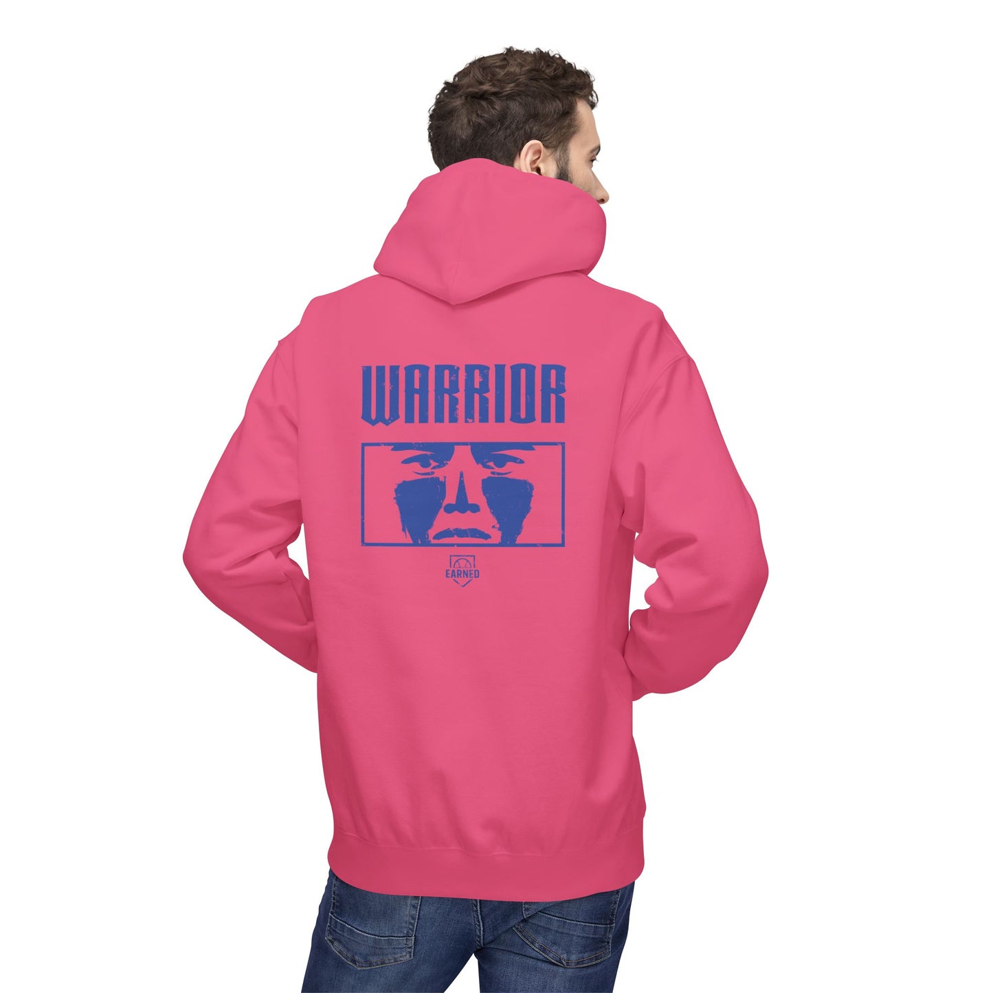 EYE BLACK NATION / WARRIOR Hoodie (Blue Font)