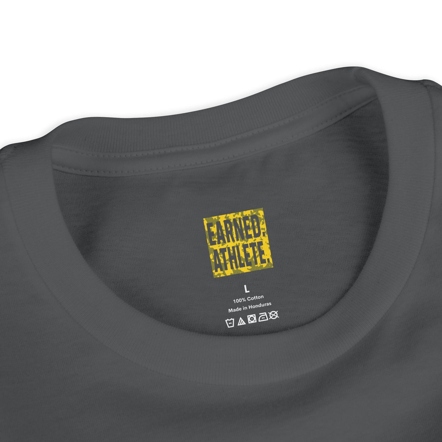 SHOWING UP, ADDS UP Youth Tee (Yellow Font)