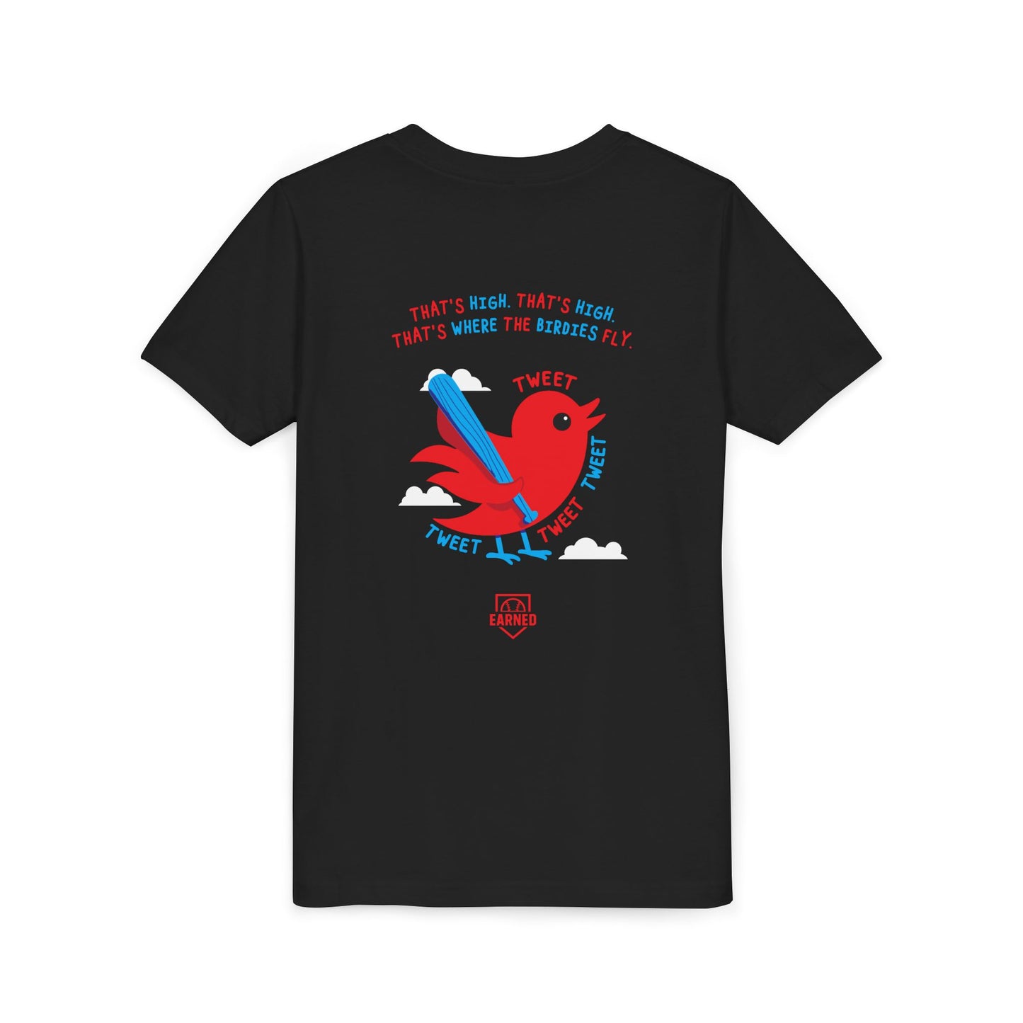 THAT'S HIGH Youth Tee (Red Bird) - Dugout Collection