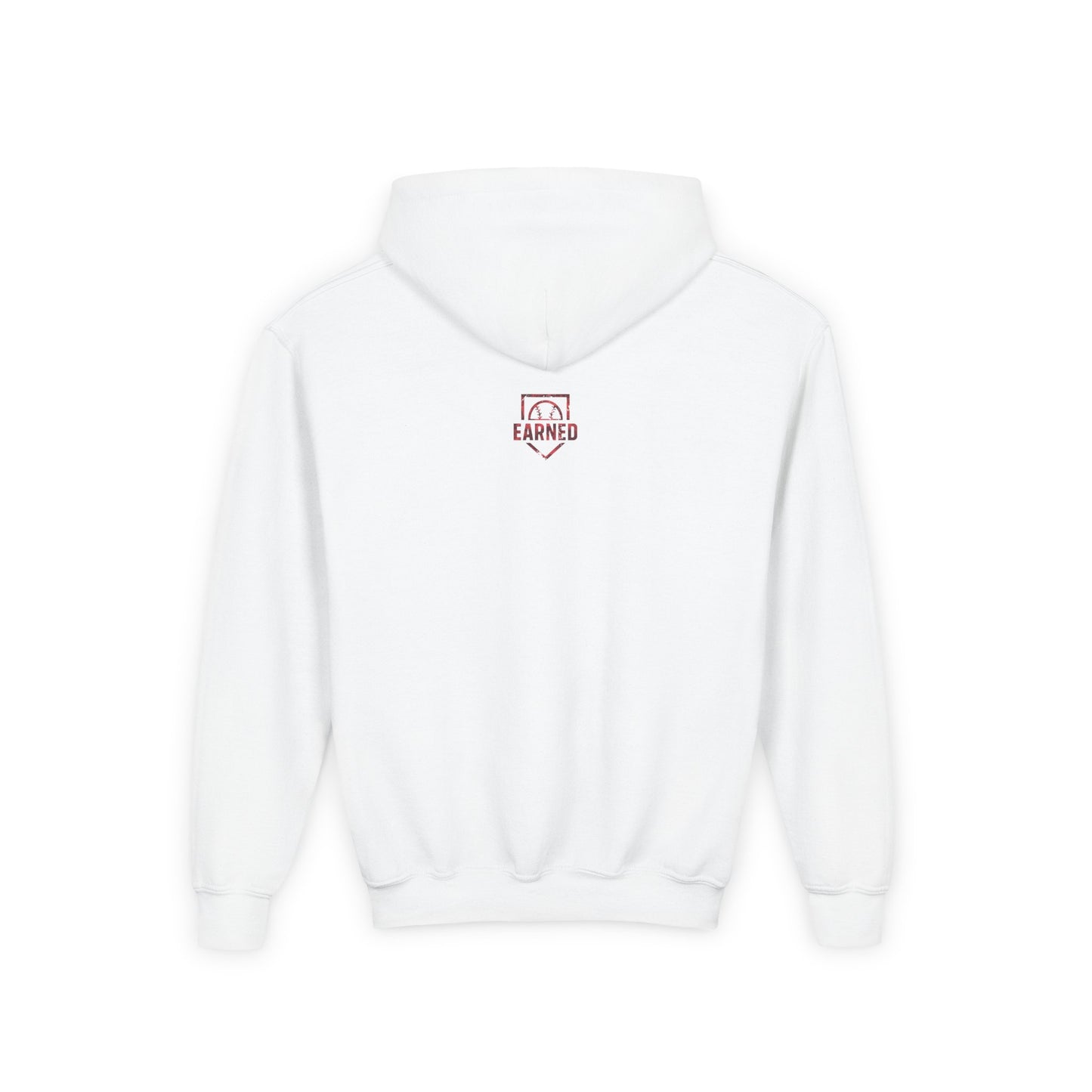 SHOWING UP ADDS UP Youth Hoodie (Red Camo Logo)