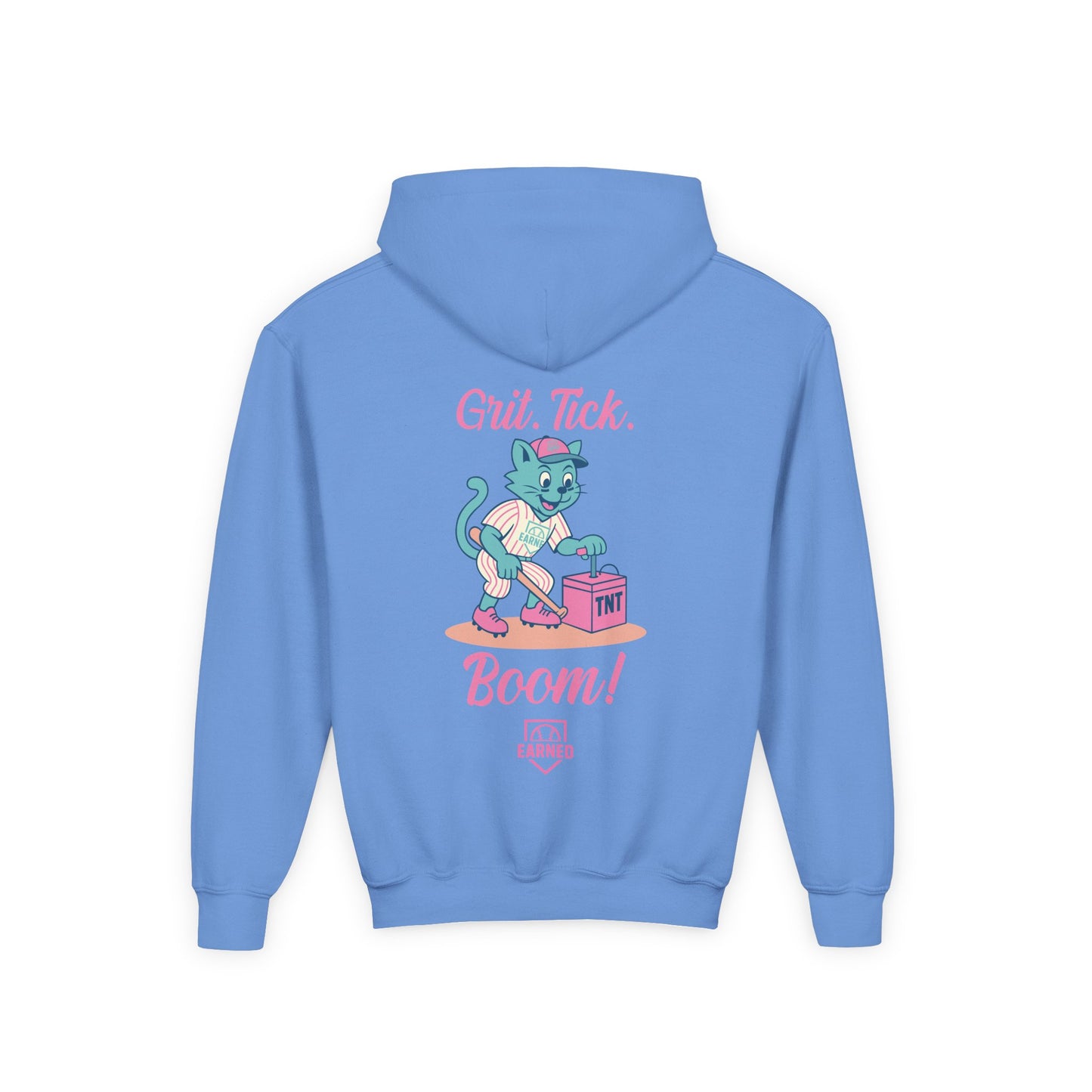 GRIT. TICK. BOOM. Youth Hoodie - TOMFOOLERY Collection