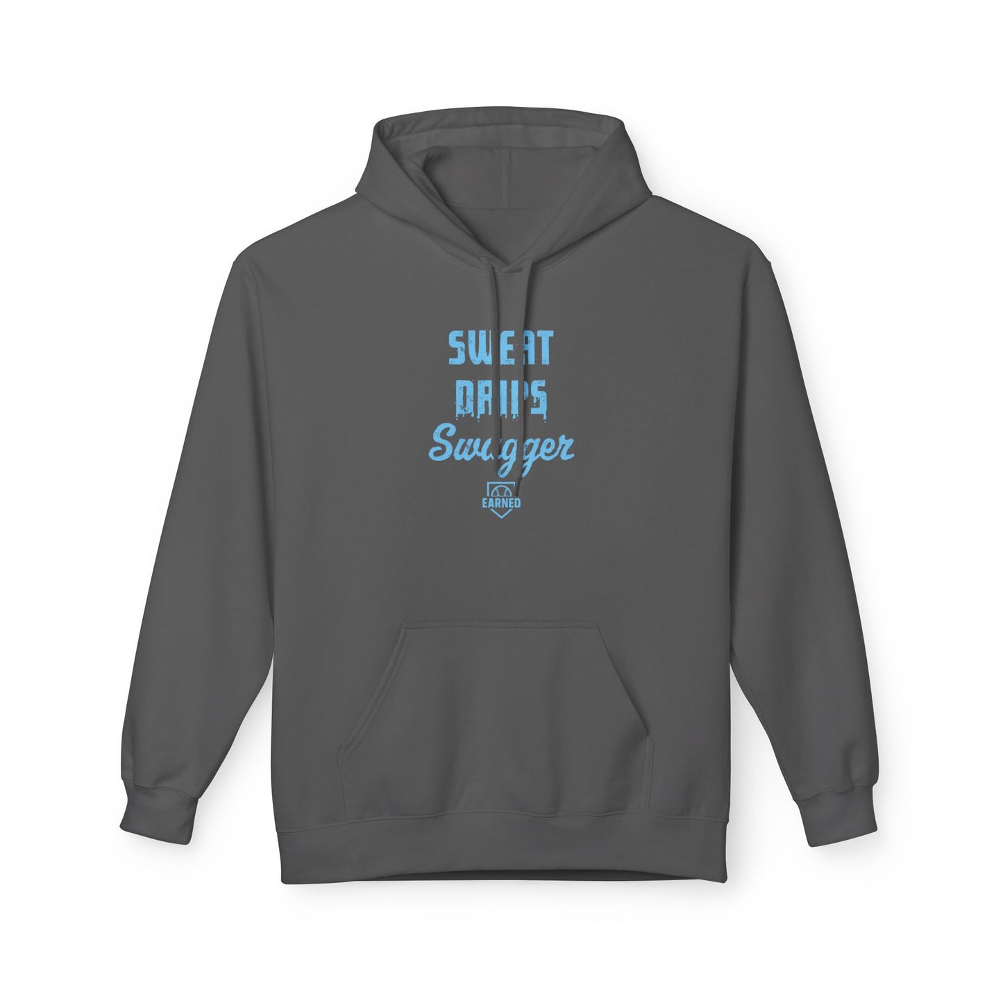 SWEAT DRIPS SWAGGER Hoodie (Light Blue Font)