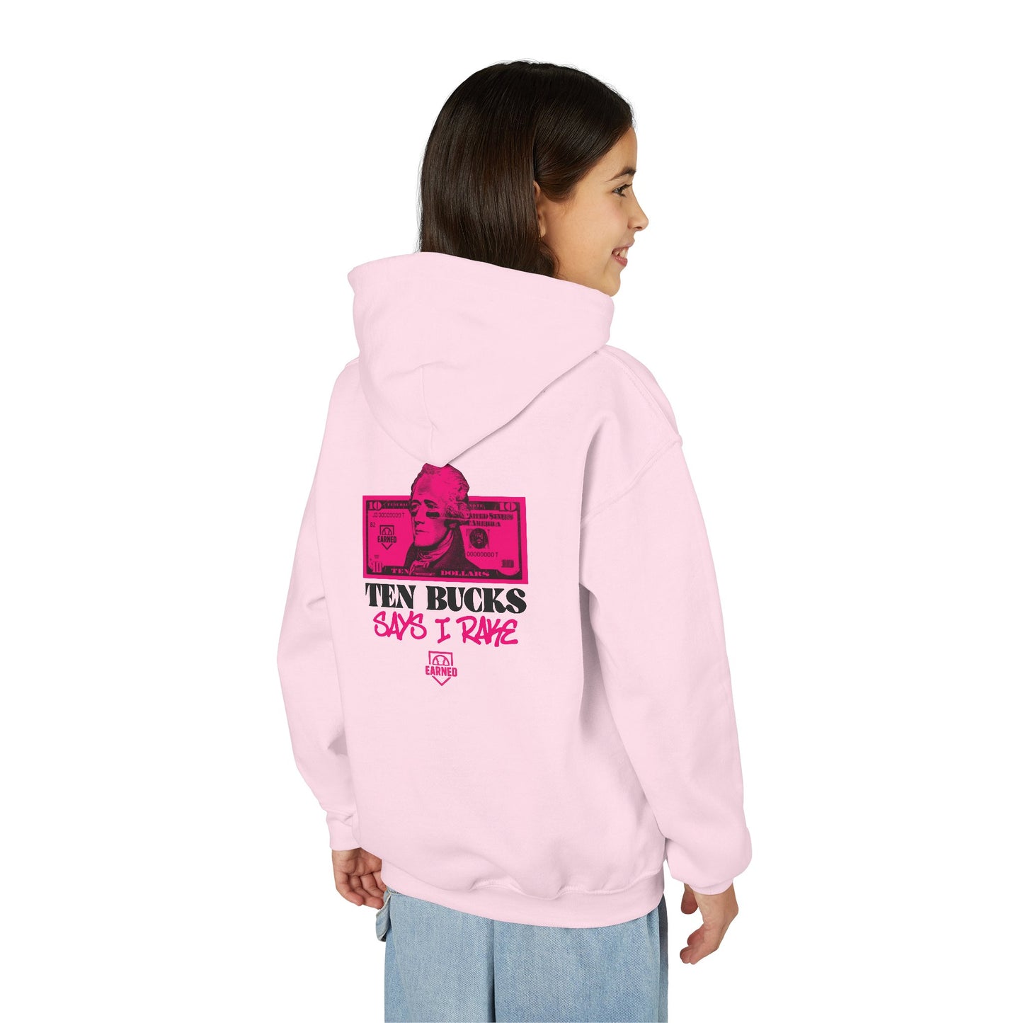 TEN BUCKS SAYS I RAKE Youth Hoodie - AMERICA 250 Collection