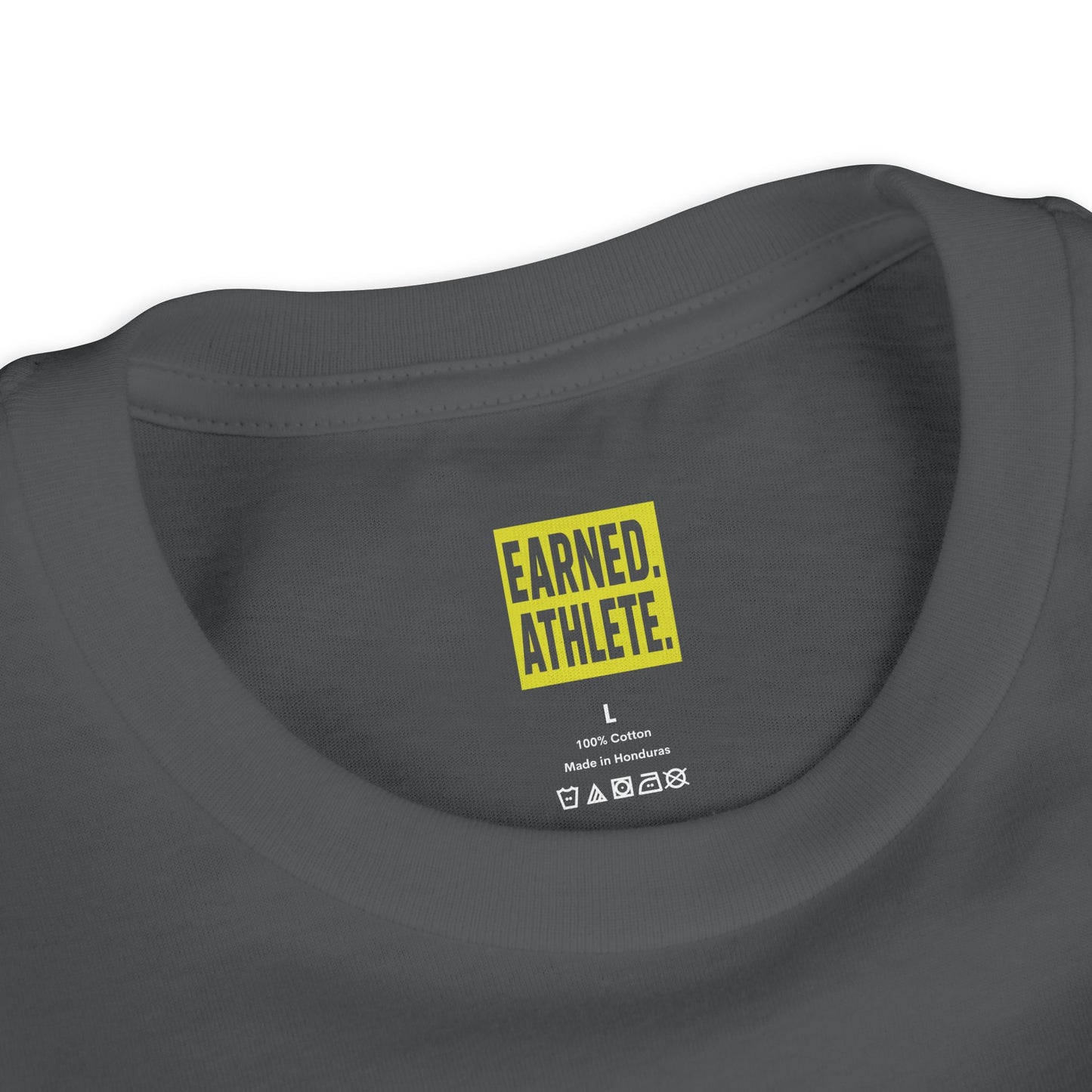 PRACTICE AIN'T OVER TILL THE LIGHTS SHUT OFF Youth Tee (Yellow Font)