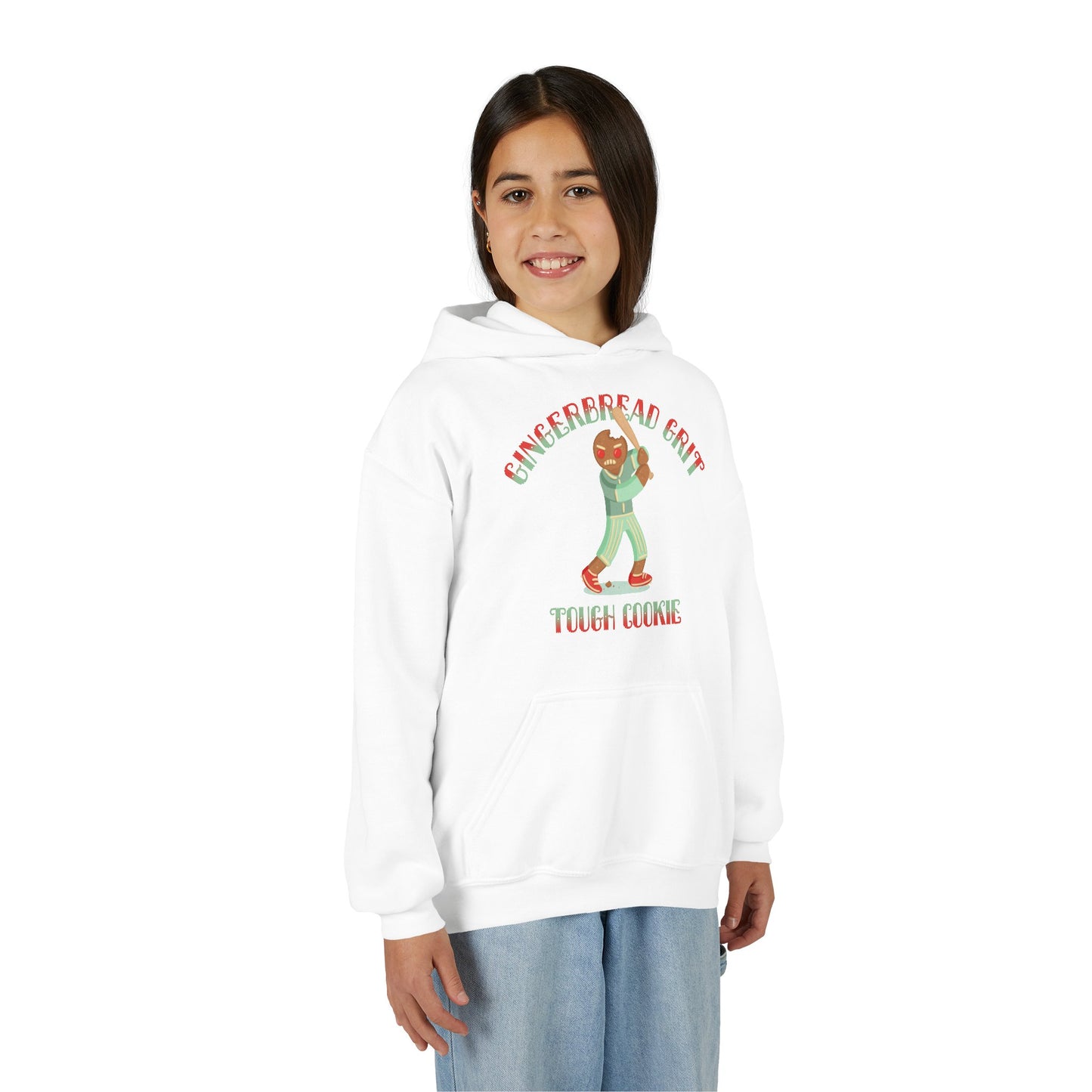 GINGERBREAD GRIT Youth Hoodie — SLEIGH SQUAD Collection