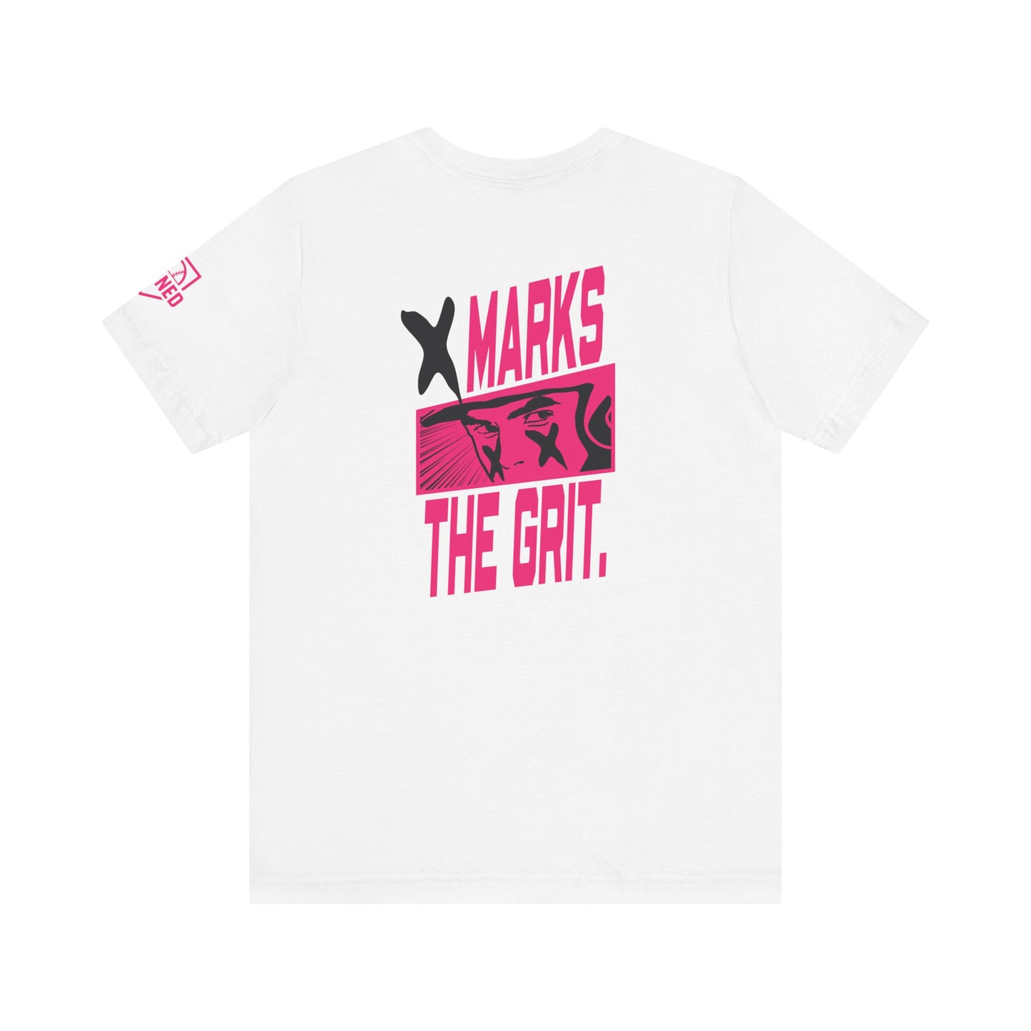 X MARKS THE GRIT Tee (Black X, Pink font)