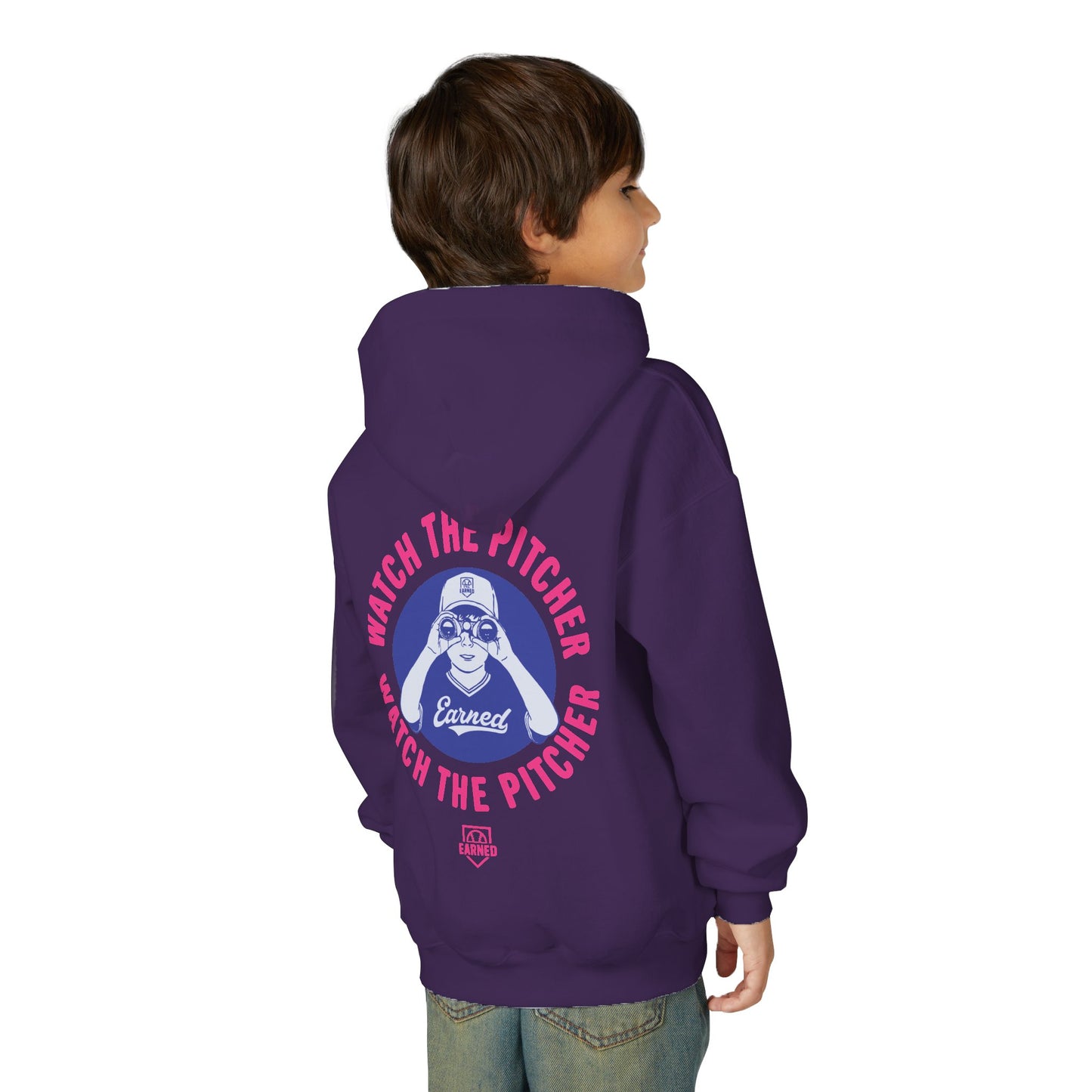 WATCH THE PITCHER Youth Hoodie - DUGOUT CHANT Collection