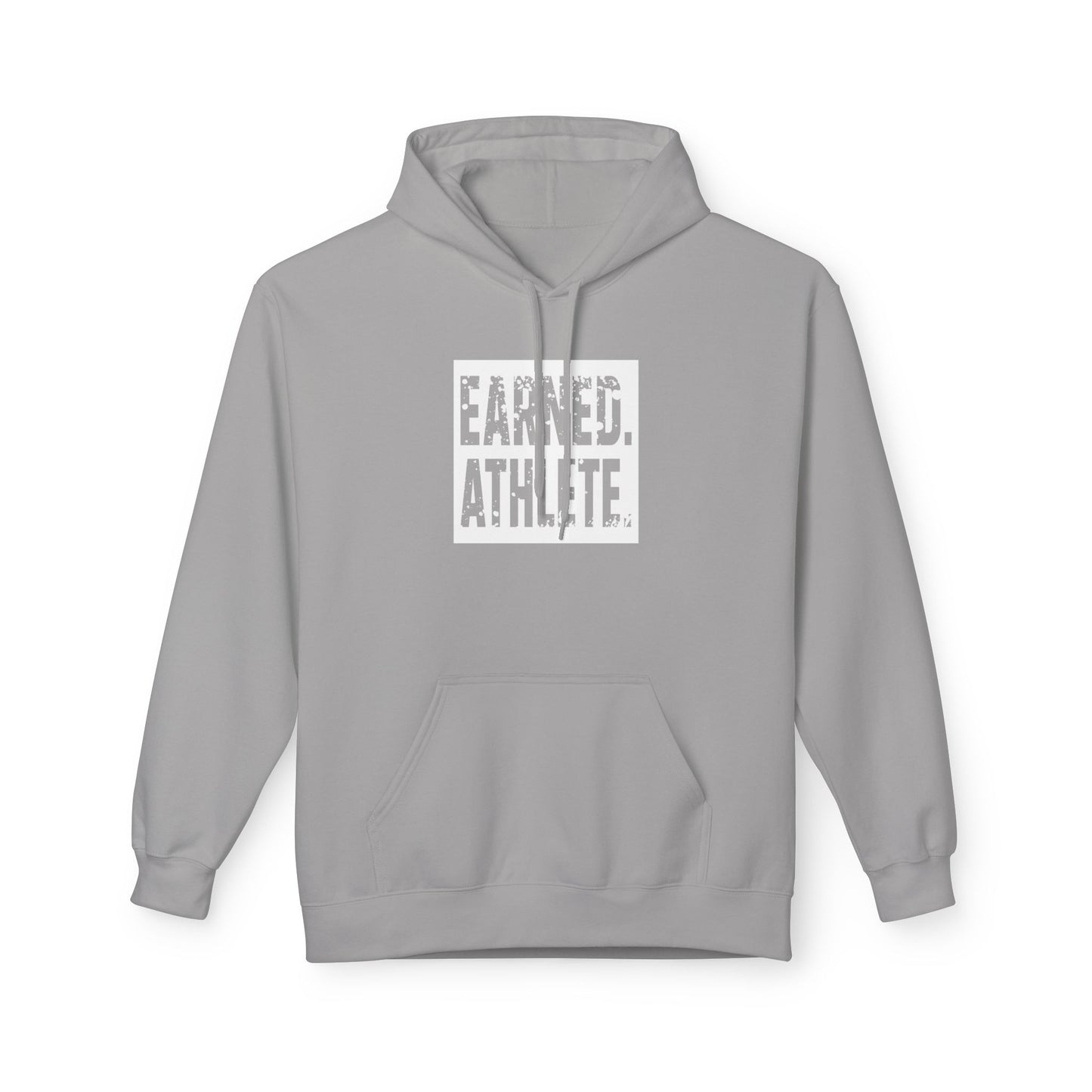 EARNED. ATHLETE. Hoodie (White Logo)