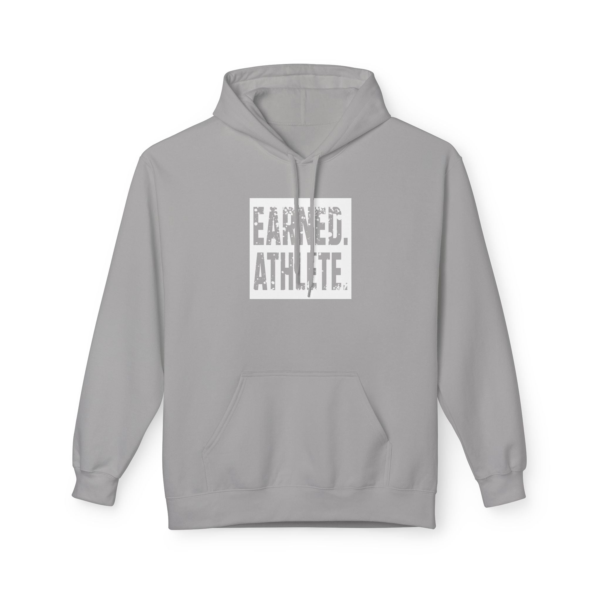 EARNED. ATHLETE. Hoodie (White Logo)