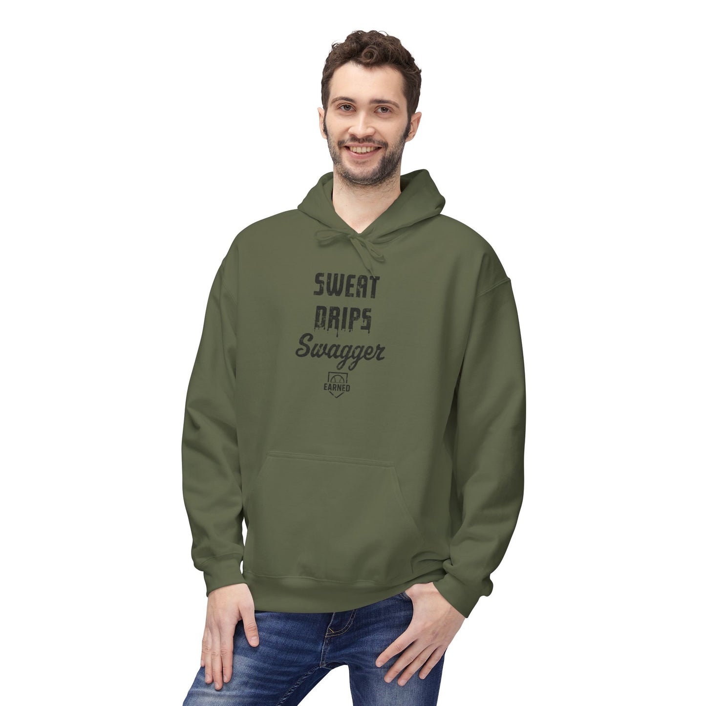 SWEAT DRIPS SWAGGER Hoodie (Black Font)