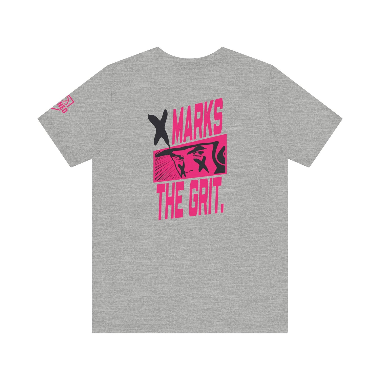 X MARKS THE GRIT Tee (Black X, Pink font)